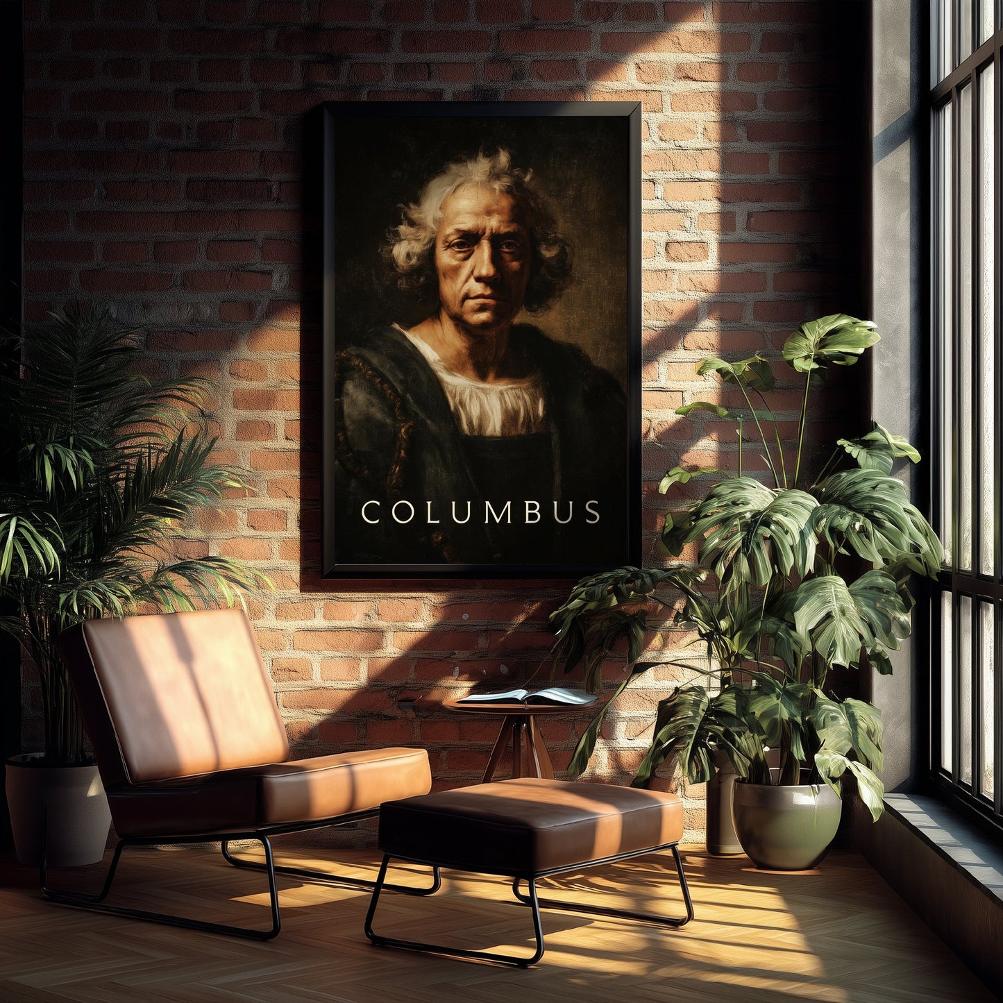 Christopher Columbus Portrait Art Print - Explorer Poster - Cinematic Portrait Painting - Age of Discovery 2/3