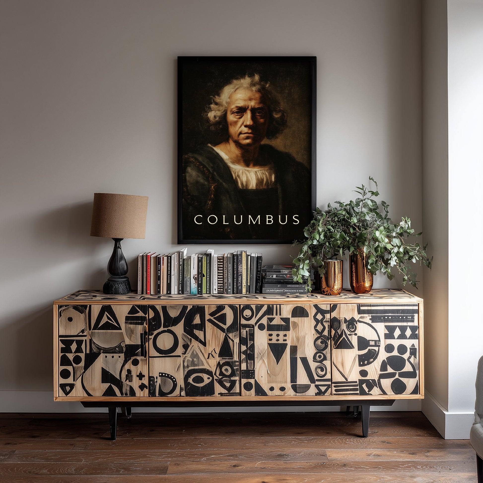 Christopher Columbus Portrait Art Print - Explorer Poster - Cinematic Portrait Painting - Age of Discovery 2/3