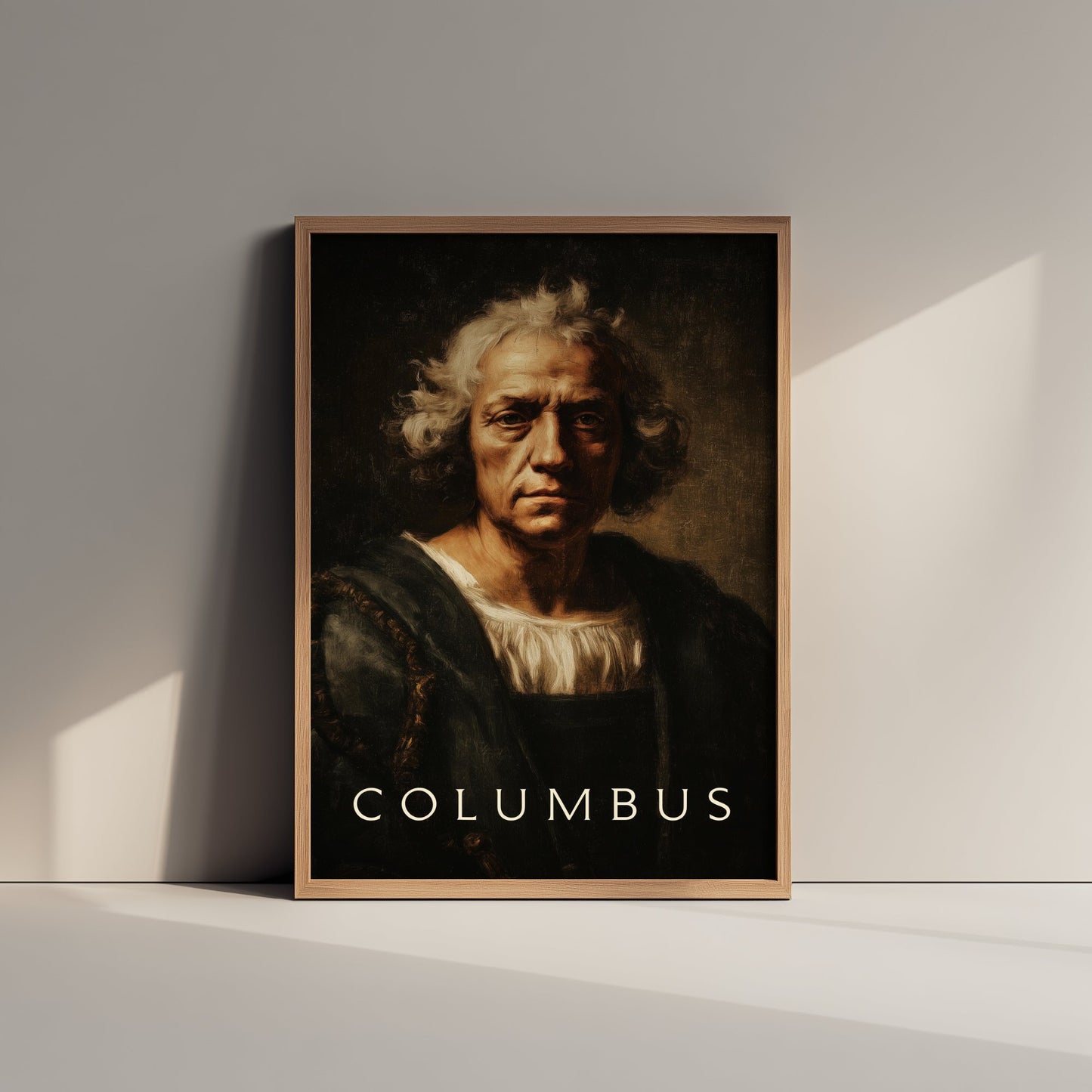 Christopher Columbus Portrait Art Print - Explorer Poster - Cinematic Portrait Painting - Age of Discovery 2/3