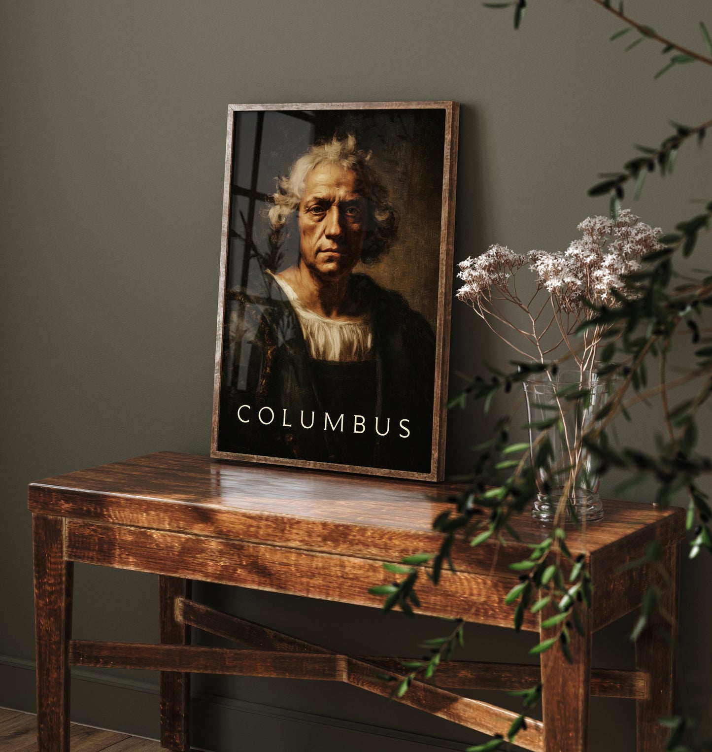 Christopher Columbus Portrait Art Print - Explorer Poster - Cinematic Portrait Painting - Age of Discovery 2/3