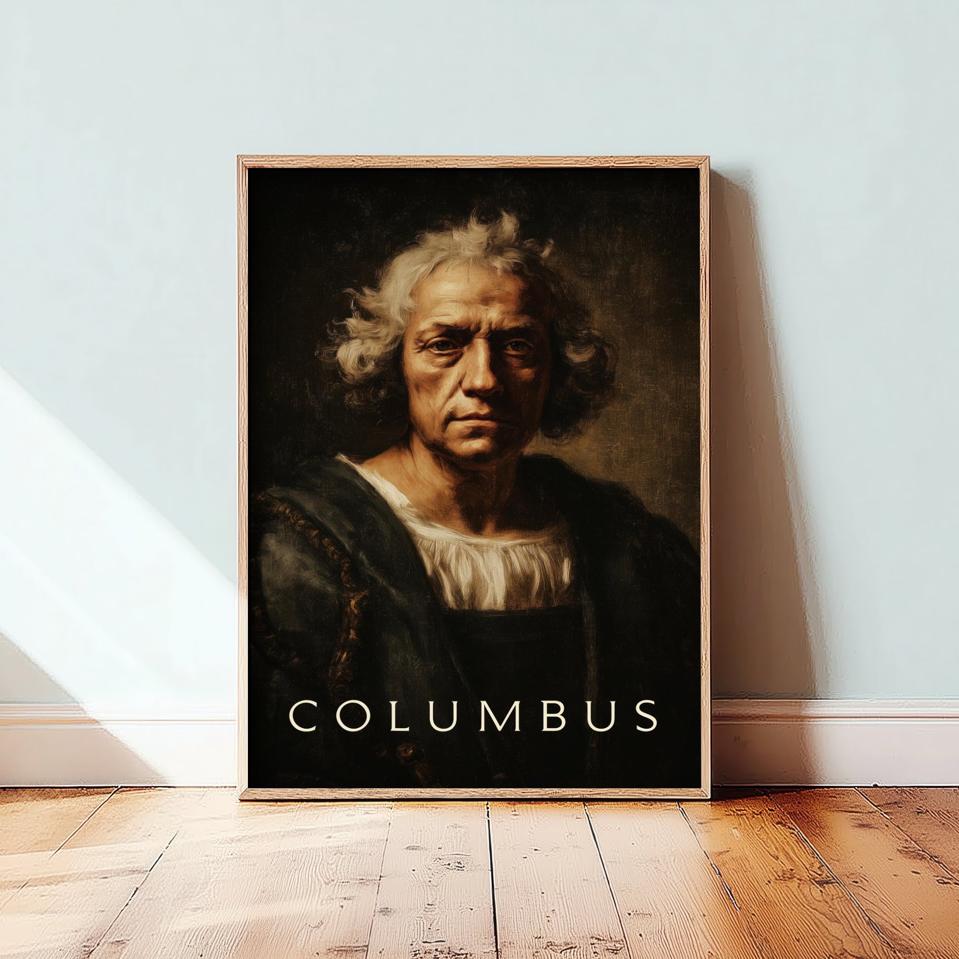 Christopher Columbus Portrait Art Print - Explorer Poster - Cinematic Portrait Painting - Age of Discovery 2/3