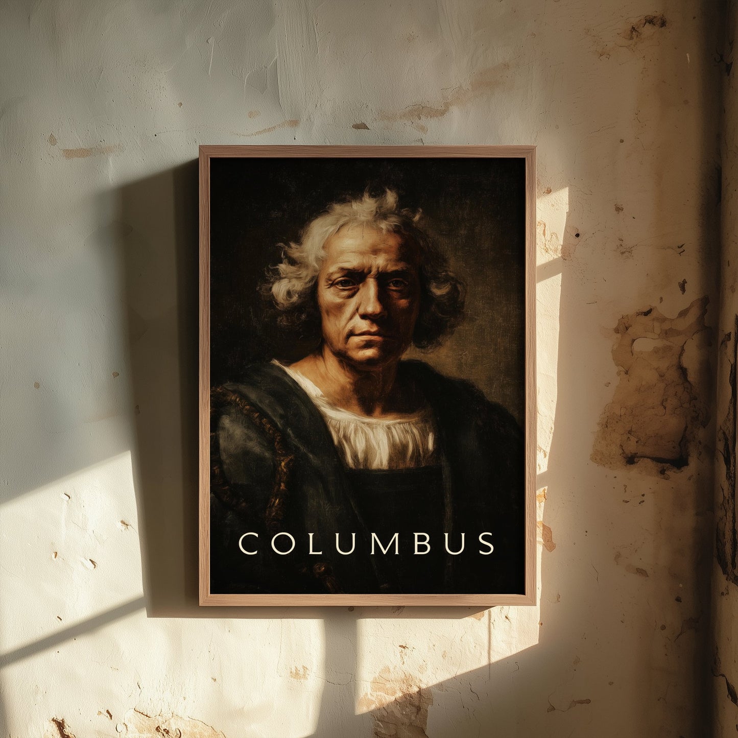 Christopher Columbus Portrait Art Print - Explorer Poster - Cinematic Portrait Painting - Age of Discovery 2/3