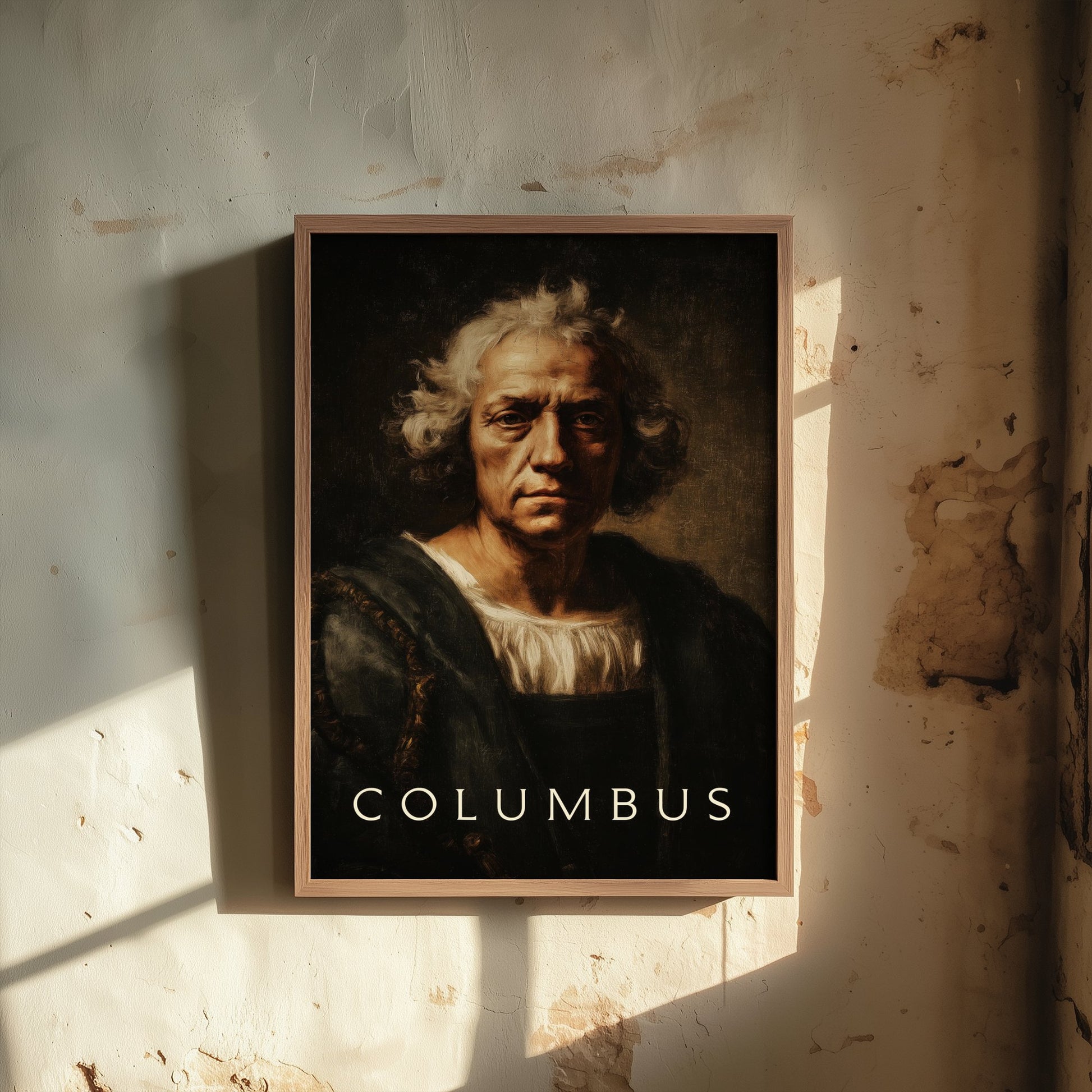 Christopher Columbus Portrait Art Print - Explorer Poster - Cinematic Portrait Painting - Age of Discovery 2/3