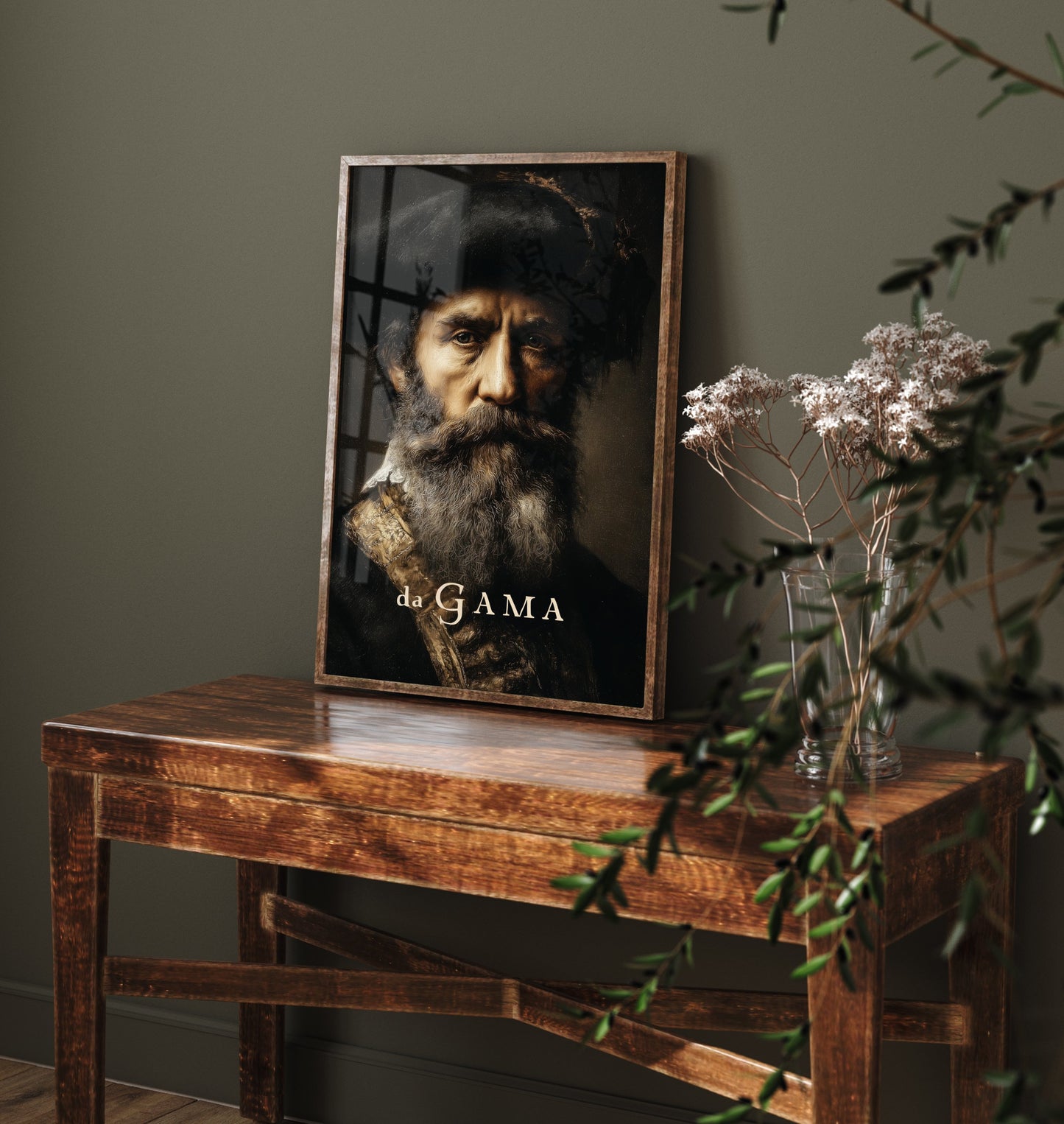 Vasco da Gama Portrait Art Print - Explorer Poster - Cinematic Portrait Painting - Age of Discovery 3/3