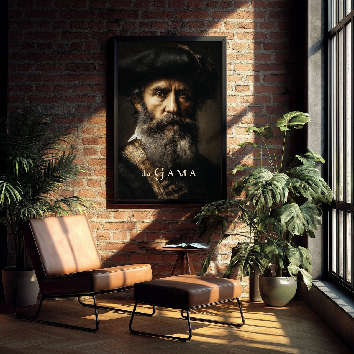 Vasco da Gama Portrait Art Print - Explorer Poster - Cinematic Portrait Painting - Age of Discovery 3/3