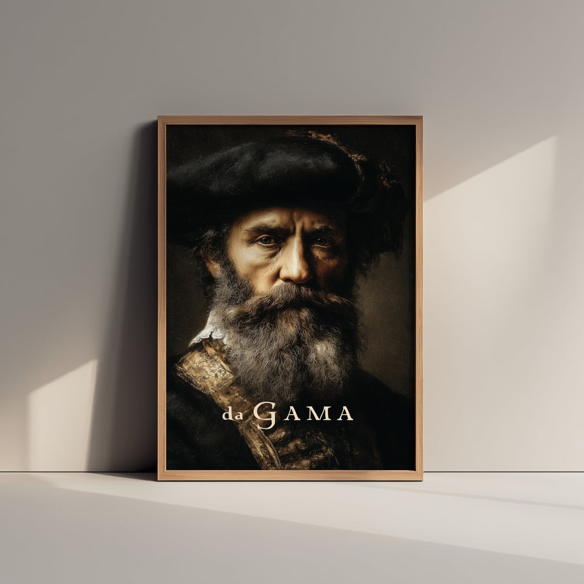 Vasco da Gama Portrait Art Print - Explorer Poster - Cinematic Portrait Painting - Age of Discovery 3/3