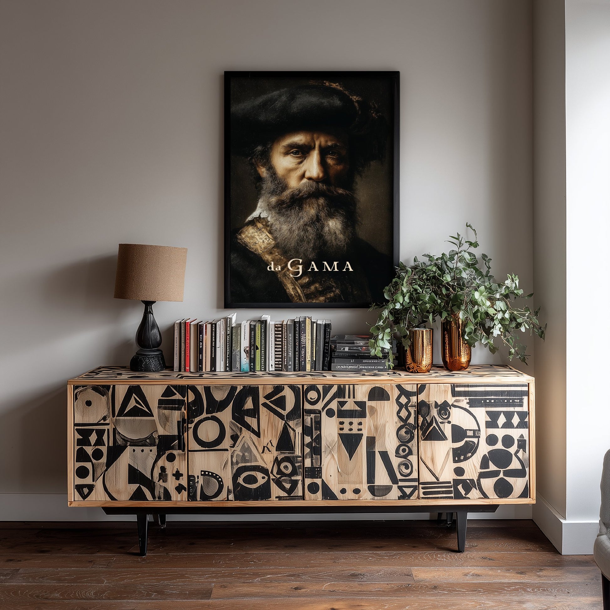 Vasco da Gama Portrait Art Print - Explorer Poster - Cinematic Portrait Painting - Age of Discovery 3/3