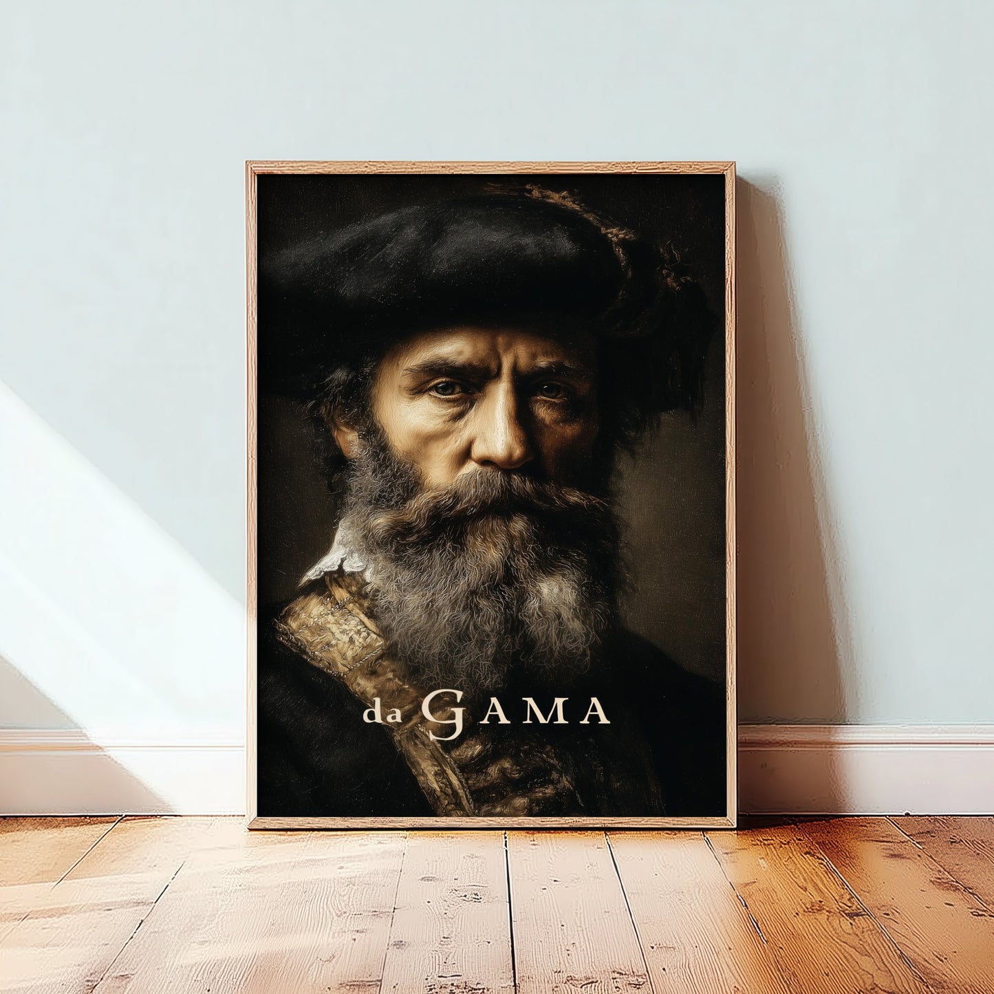 Vasco da Gama Portrait Art Print - Explorer Poster - Cinematic Portrait Painting - Age of Discovery 3/3