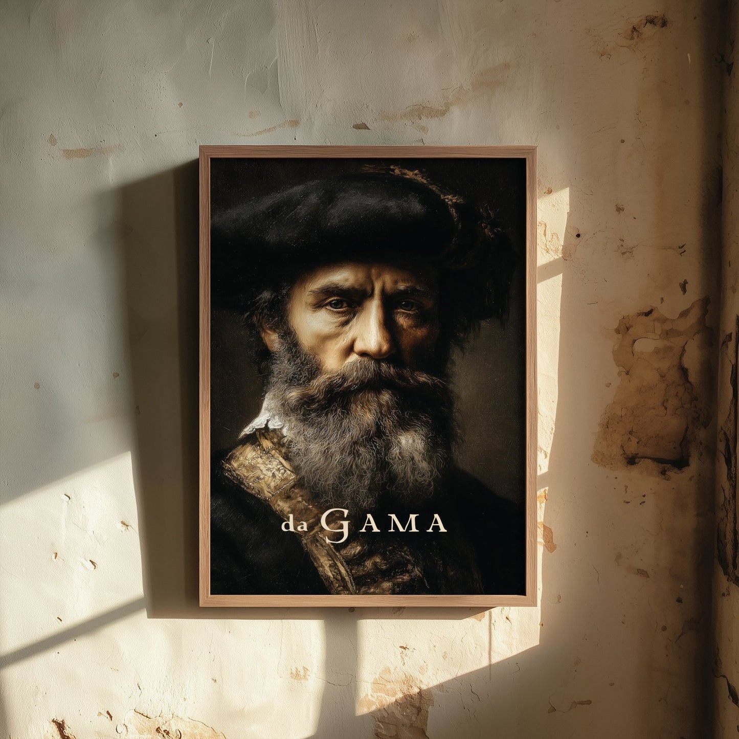 Vasco da Gama Portrait Art Print - Explorer Poster - Cinematic Portrait Painting - Age of Discovery 3/3