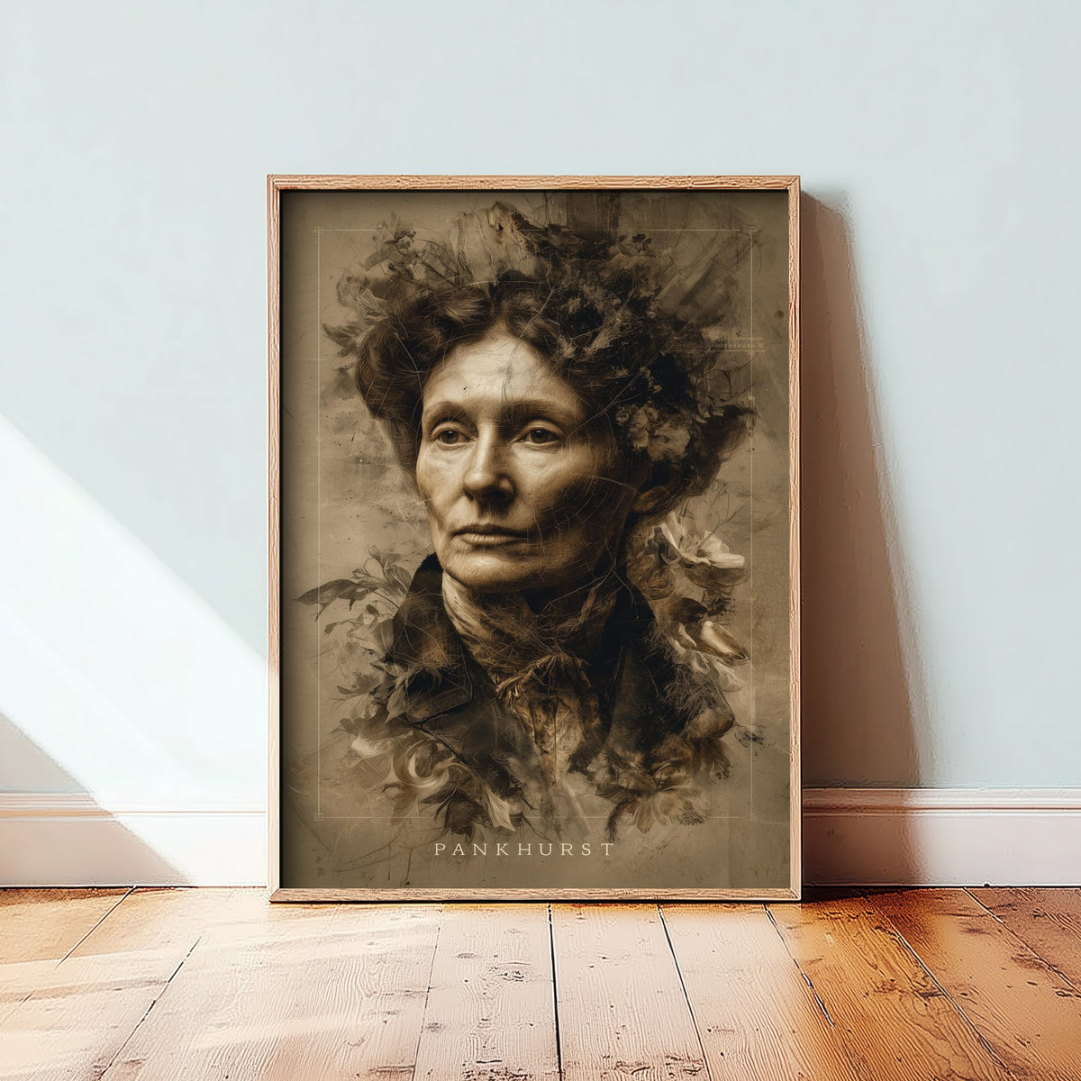 Emmeline Pankhurst Portrait Art Print - Suffragette Poster - Cinematic Portrait Painting - Votes for Women 1/3