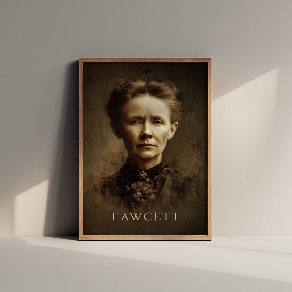 Millicent Fawcett Portrait Art Print - Suffragist Poster - Cinematic Portrait Painting - Votes for Women 2/3