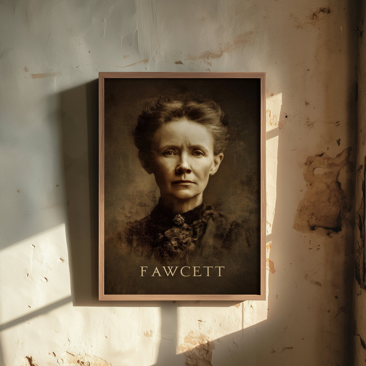 Millicent Fawcett Portrait Art Print - Suffragist Poster - Cinematic Portrait Painting - Votes for Women 2/3