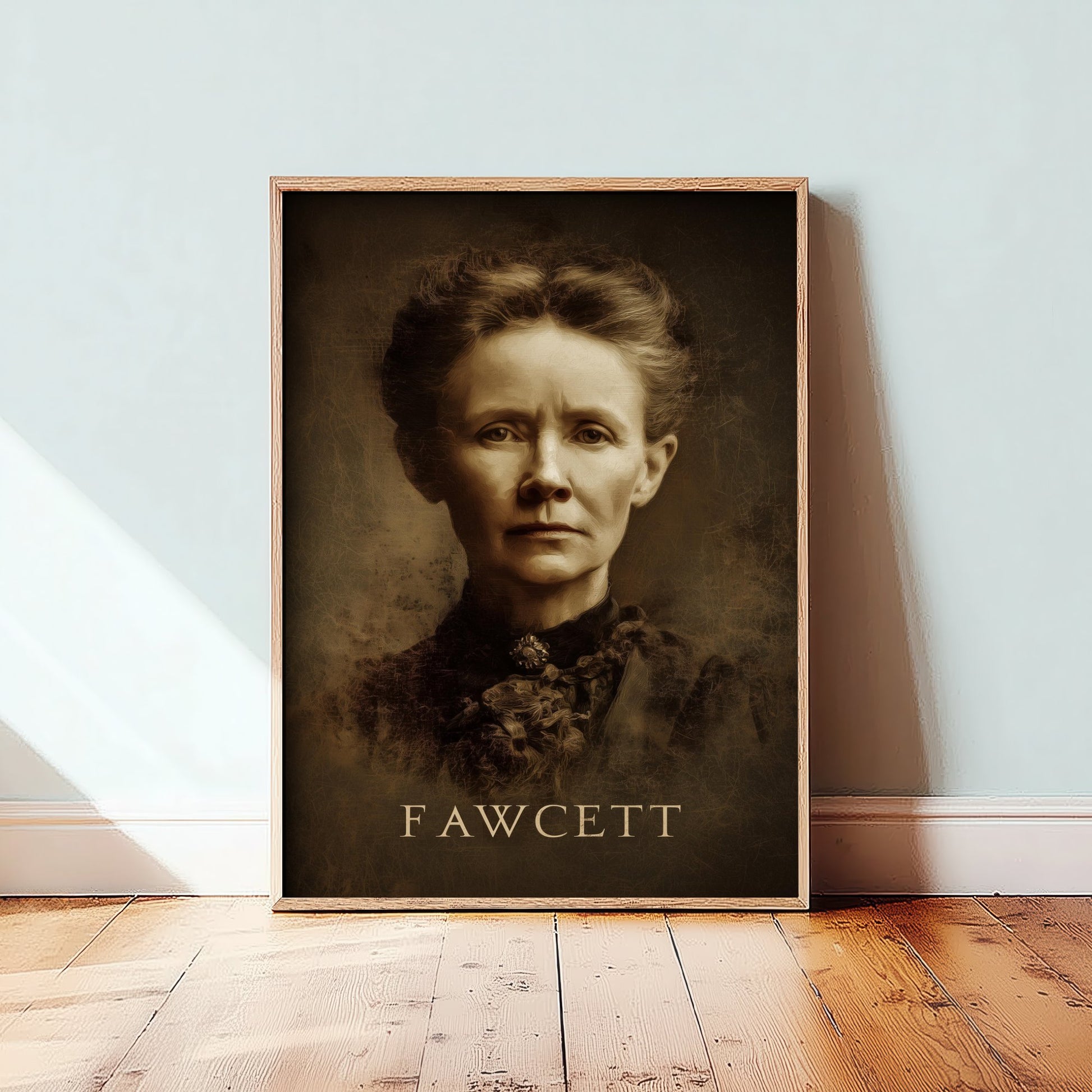 Millicent Fawcett Portrait Art Print - Suffragist Poster - Cinematic Portrait Painting - Votes for Women 2/3