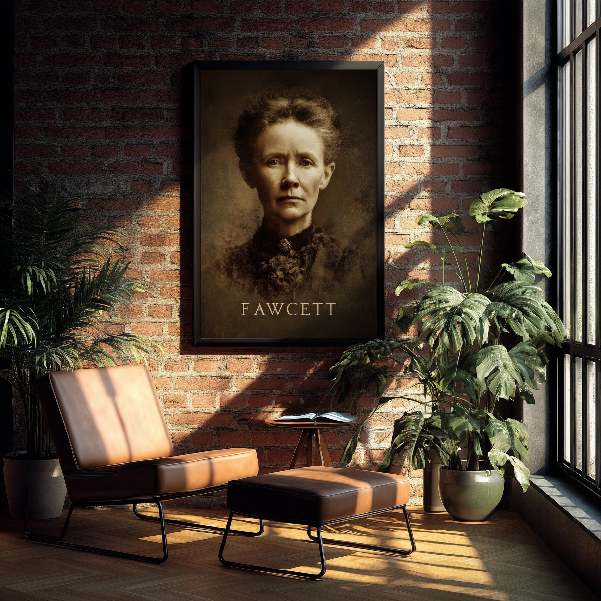 Millicent Fawcett Portrait Art Print - Suffragist Poster - Cinematic Portrait Painting - Votes for Women 2/3