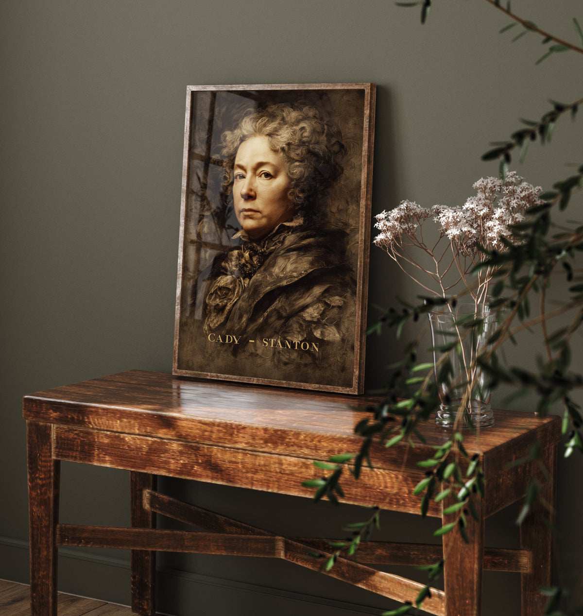 Elizabeth Cady Stanton Portrait Art Print - Suffragist Poster - Cinematic Portrait Painting - Women's Rights 3/3