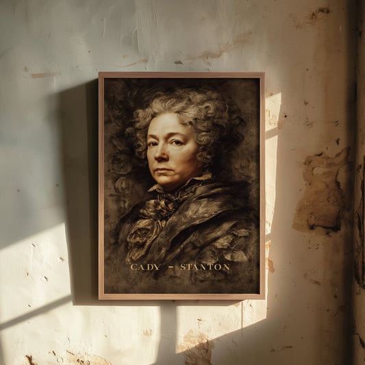 Elizabeth Cady Stanton Portrait Art Print - Suffragist Poster - Cinematic Portrait Painting - Women's Rights 3/3