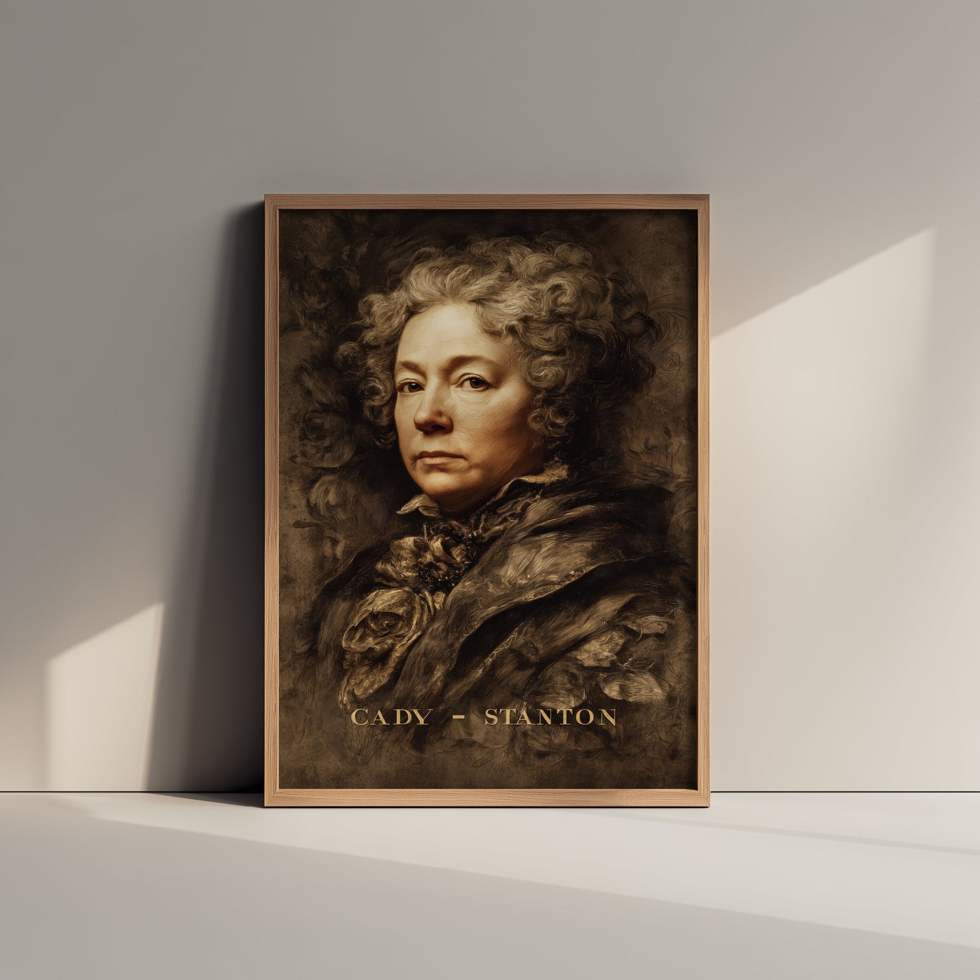 Elizabeth Cady Stanton Portrait Art Print - Suffragist Poster - Cinematic Portrait Painting - Women's Rights 3/3