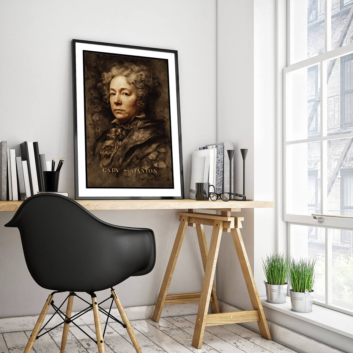 Elizabeth Cady Stanton Portrait Art Print - Suffragist Poster - Cinematic Portrait Painting - Women's Rights 3/3