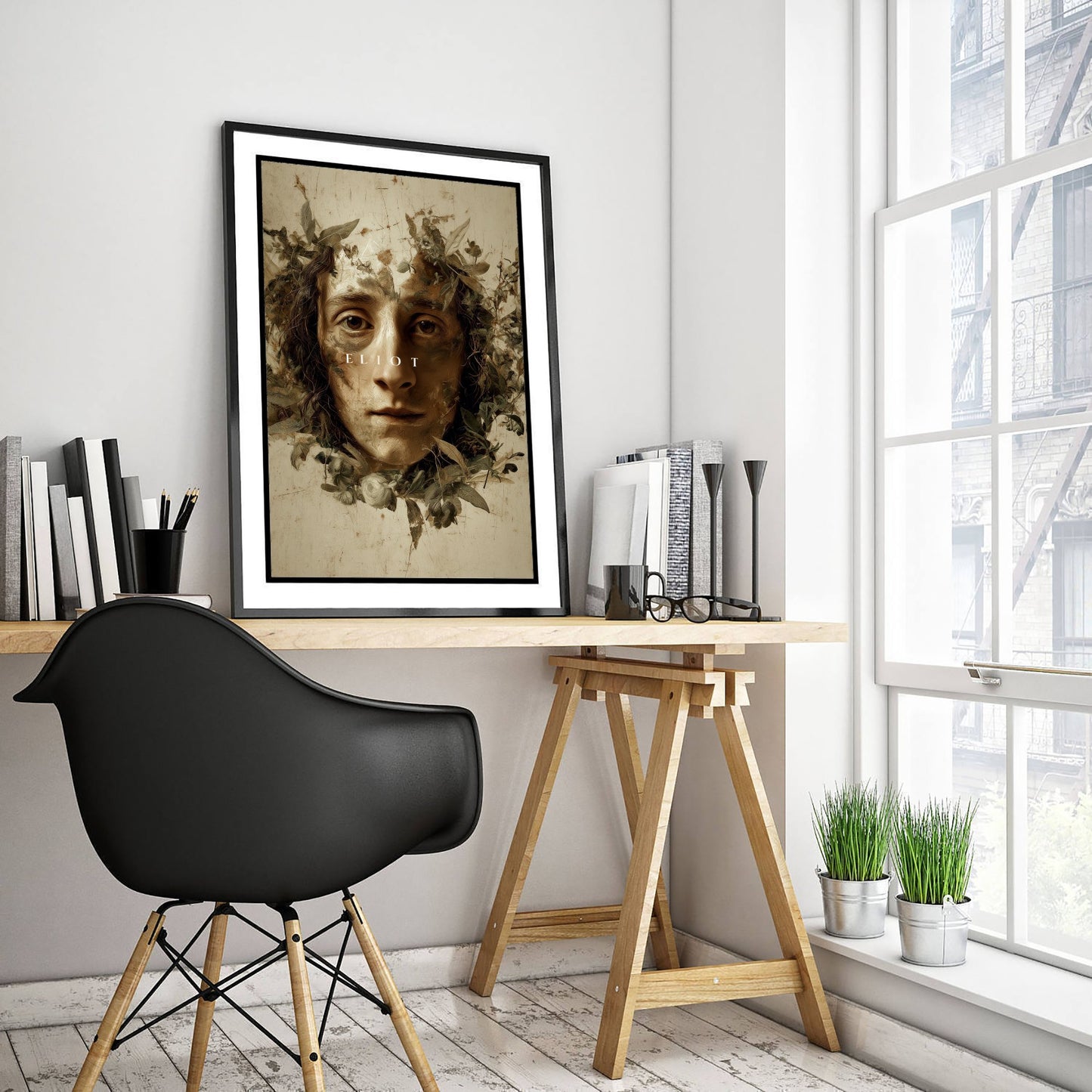 George Eliot Portrait Art Print - Victorian Novelist Poster - Cinematic Portrait Painting - Author 1/3