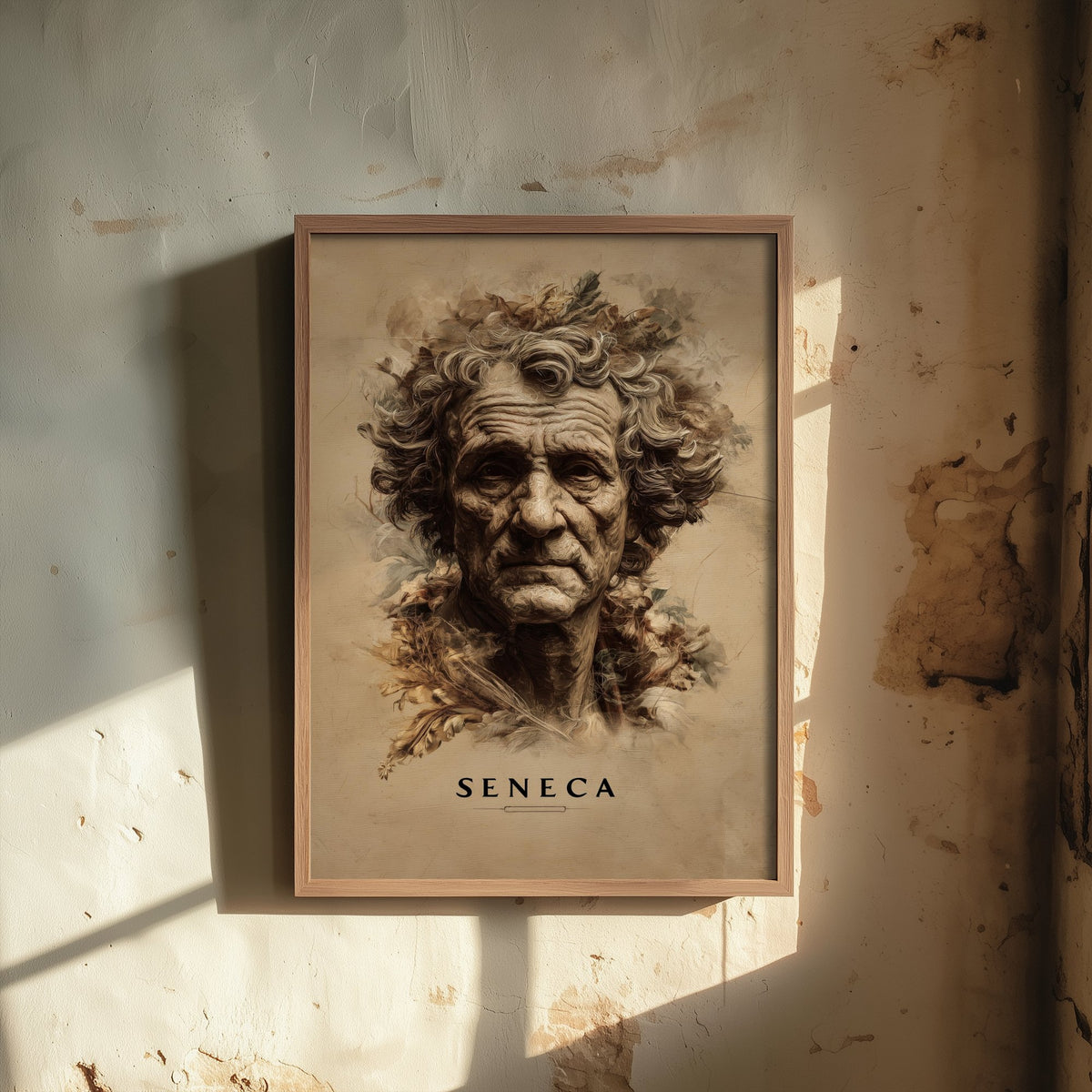 Seneca Portrait Art Print - Stoic Philosopher Poster - Cinematic Portrait Painting - Wisdom 2/3