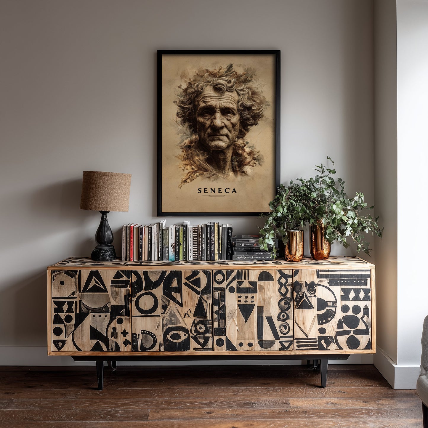 Seneca Portrait Art Print - Stoic Philosopher Poster - Cinematic Portrait Painting - Wisdom 2/3