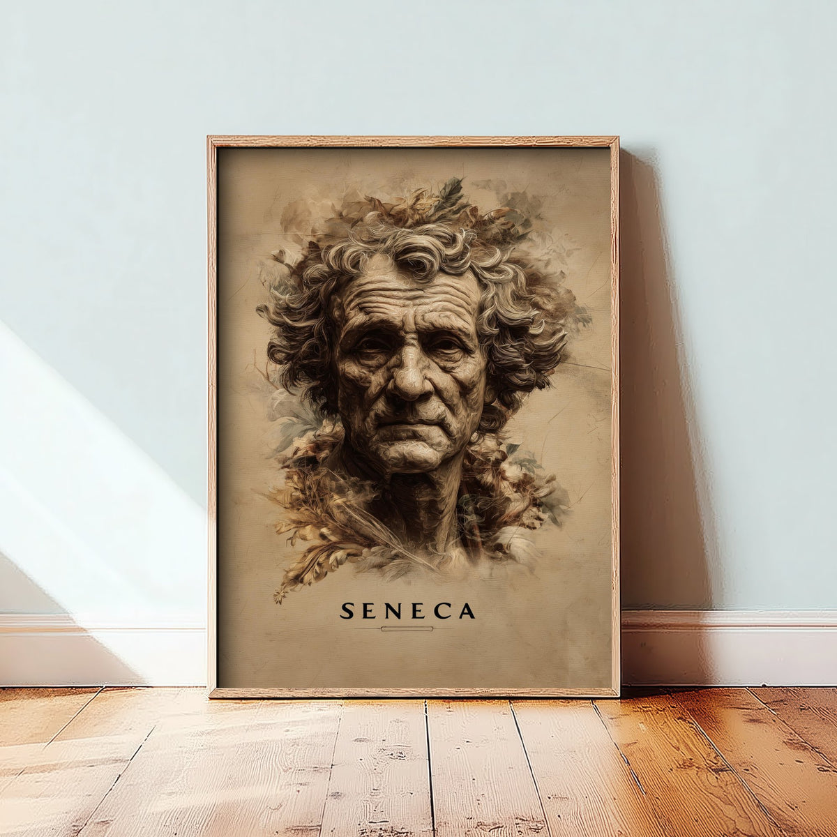 Seneca Portrait Art Print - Stoic Philosopher Poster - Cinematic Portrait Painting - Wisdom 2/3