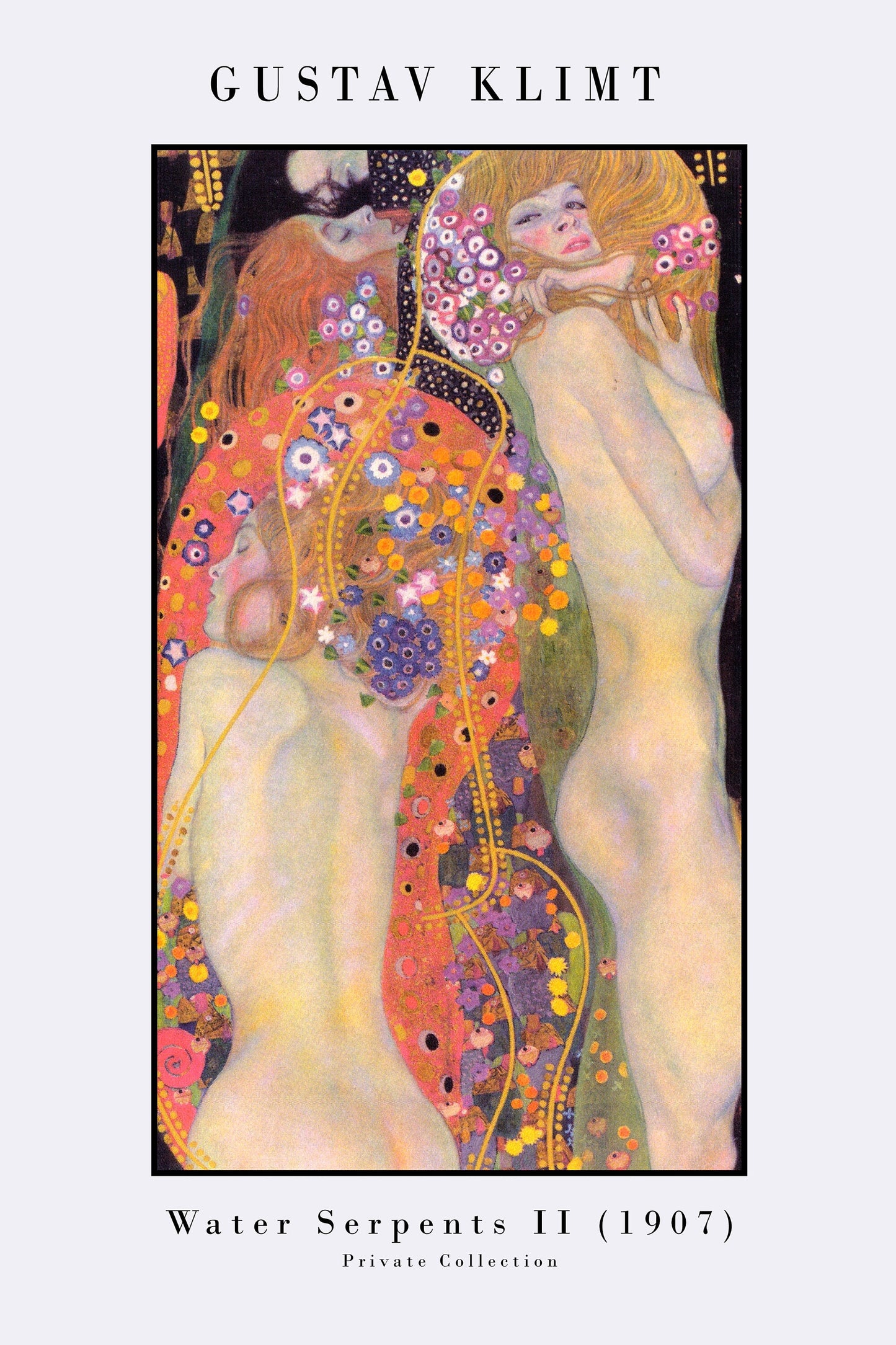 Set of Three Gustav Klimt Prints - 3 Vintage Paintings - Photo Poster Wall Art Gift Giclée Museum Quality Water Serpents Hydra Judith II I