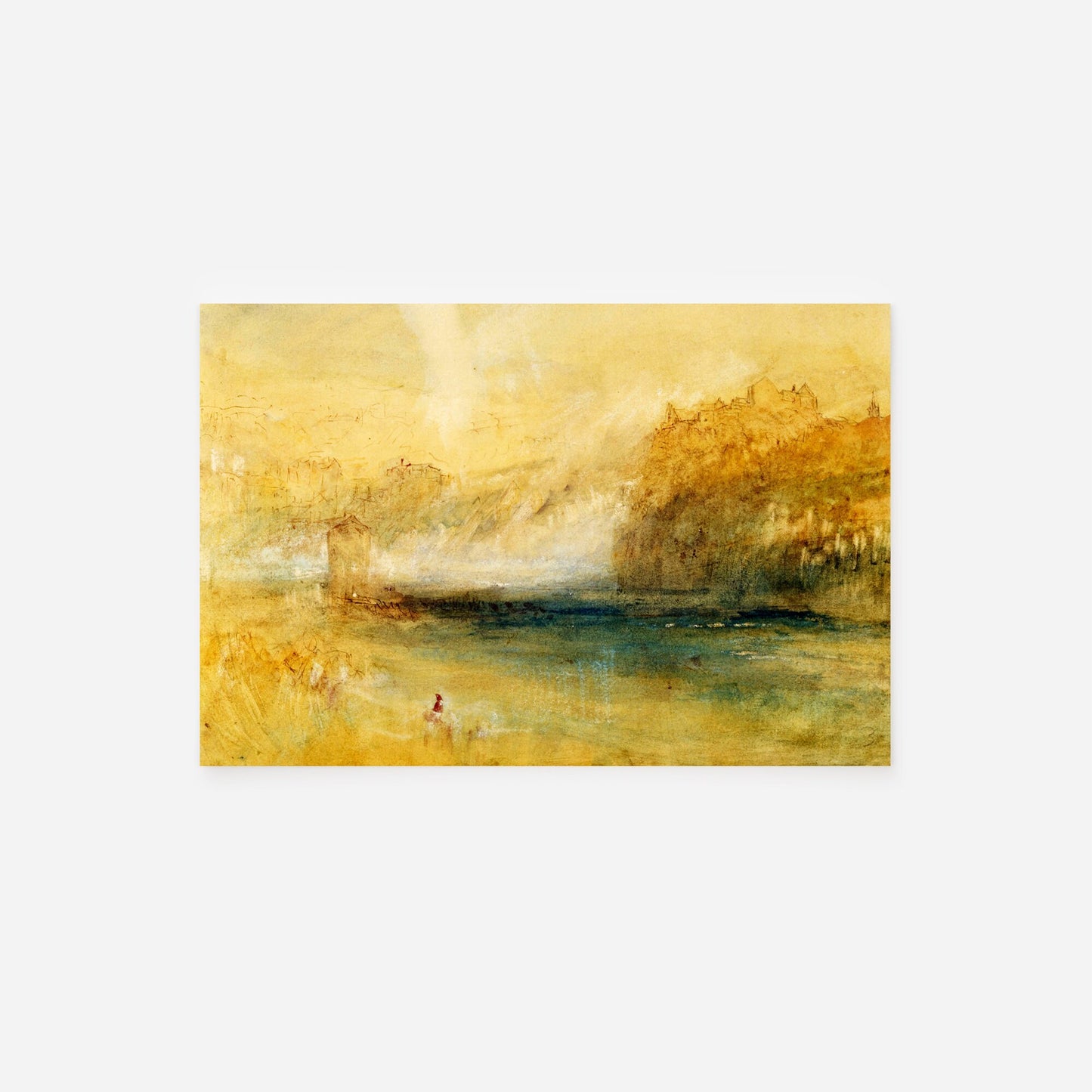 Set of Four William Turner Prints - 4 Classic Paintings - Photo Poster Wall Art Gift Giclée Museum Quality - JMW Sand Tones, Golden, Orange