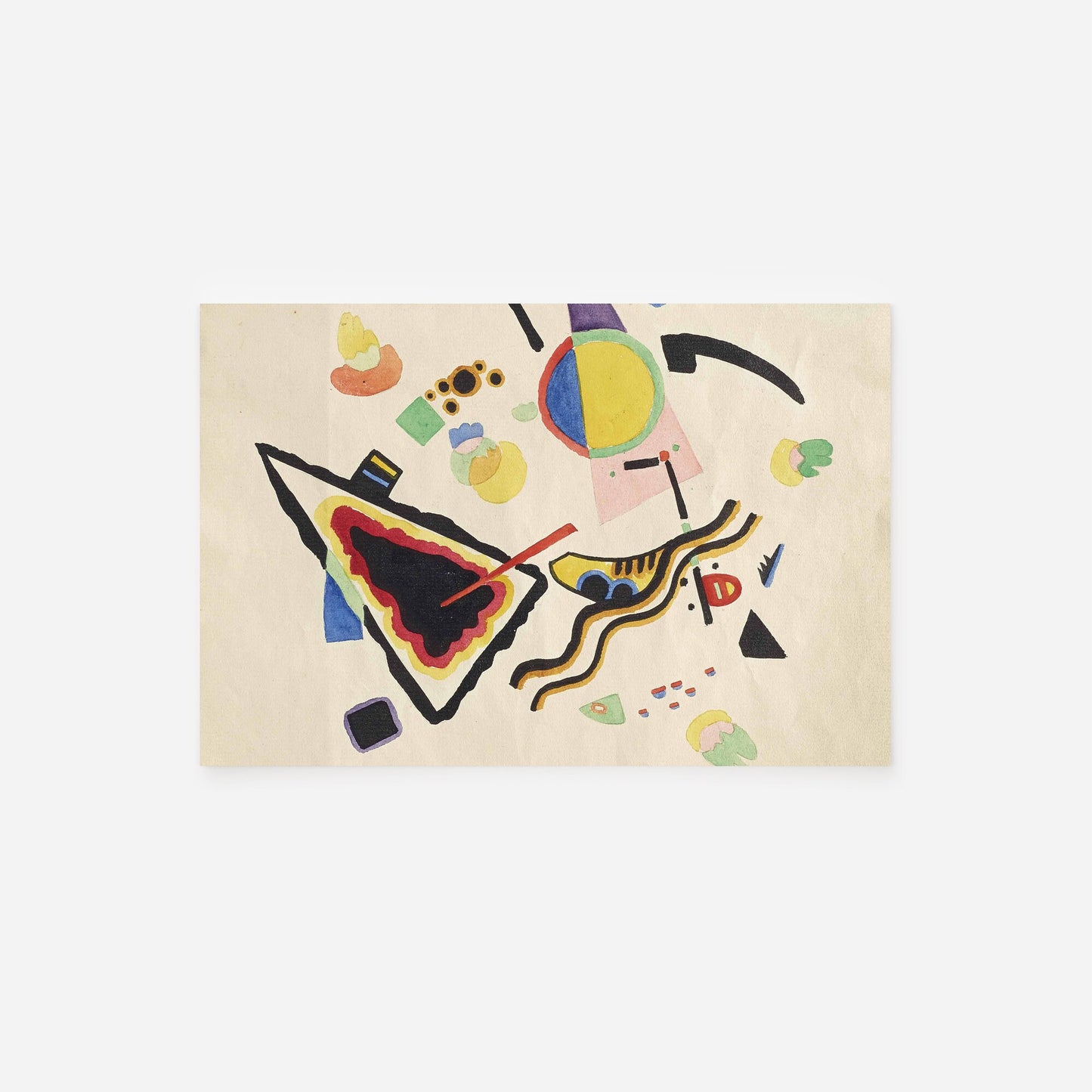 Set of Four Wassily Kandinsky Prints - 4 Classic Paintings - Photo Poster Wall Art Gift Giclée Museum Quality - Untitled Abstract Minimalist