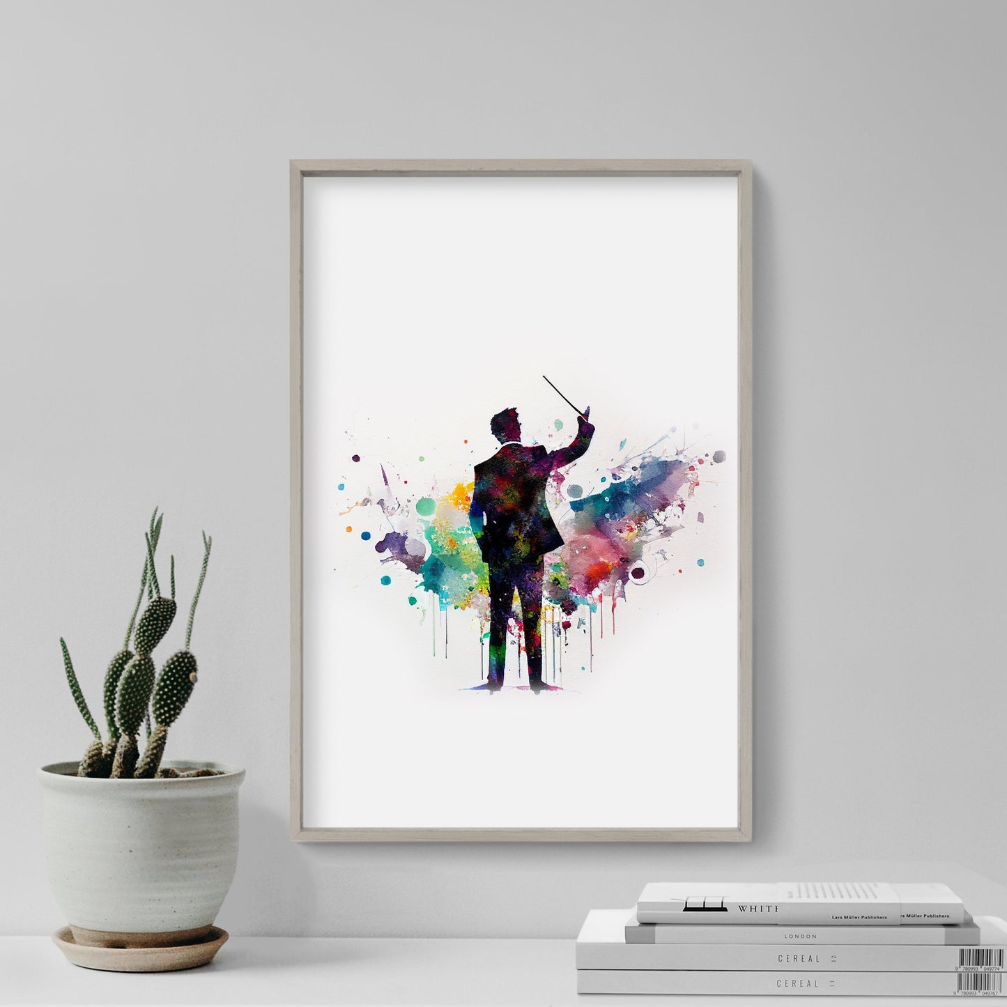 Set of Three Music Watercolour Prints - 3 Art Paintings Poster Photo Wall Gift Museum Giclée - Composer, Notes, Double Clef, Music Room