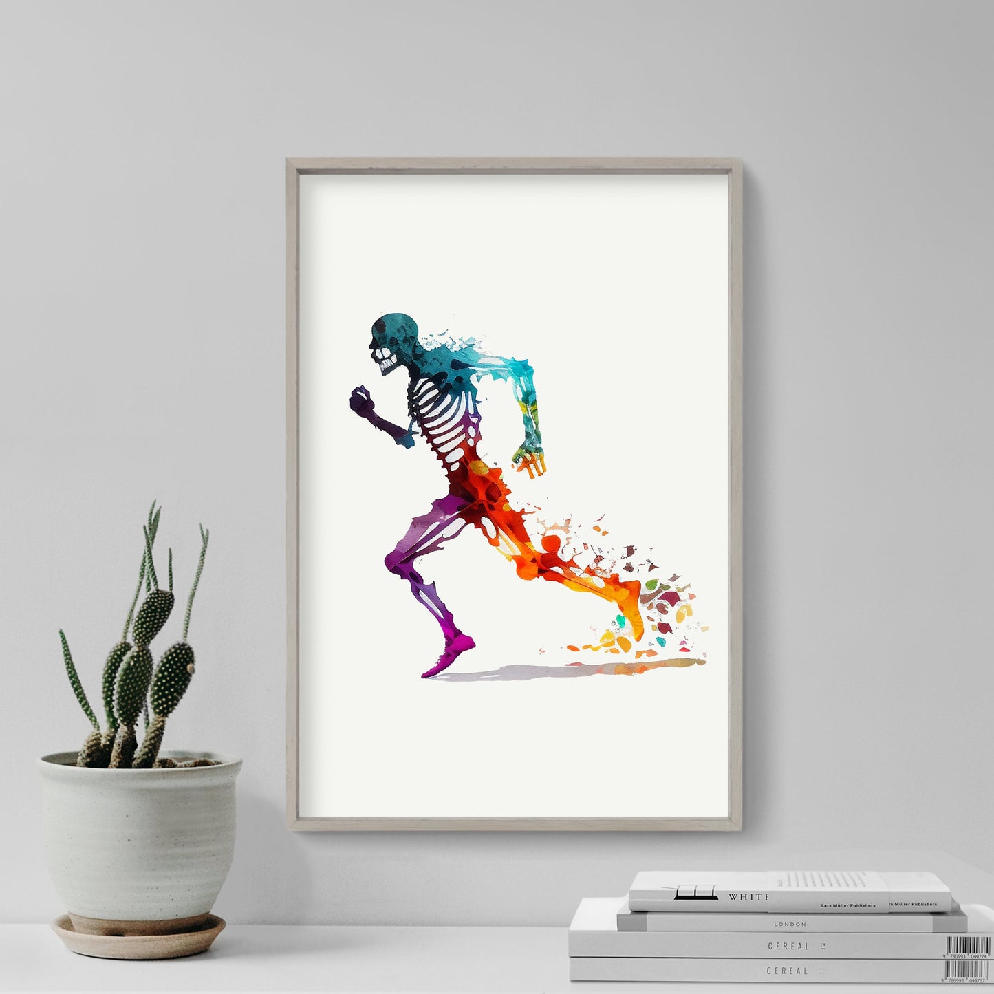 Set of Three Sprinting Watercolour Prints - 3 Art Paintings Poster Photo Wall Museum Giclée - Running, Jogging, Female Runner, Girl, Women