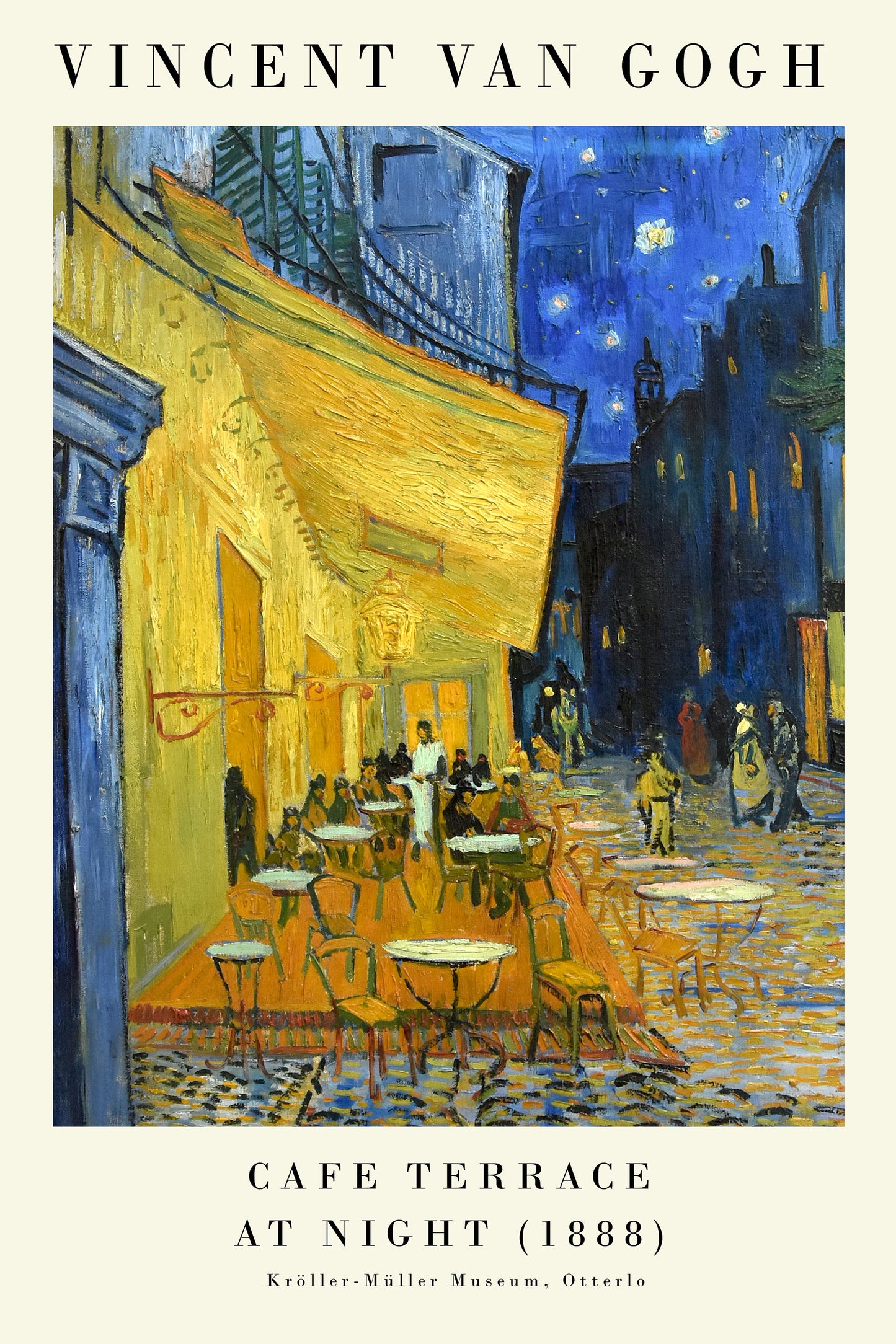 Set of Six Vincent Van Gogh Night Scene Prints - 6 Sunflower Paintings Photo Poster Wall Art Gift Giclée Museum Starry Night Rhone