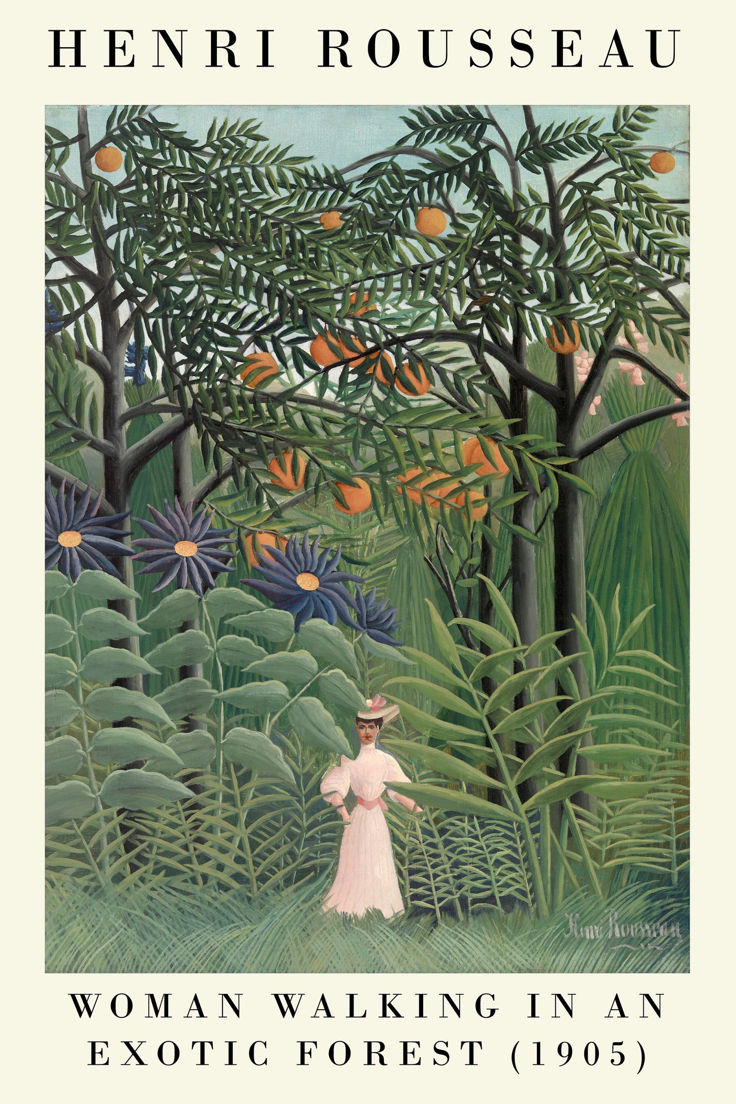 Set of Six Henri Rousseau Prints - 6 Botanical Paintings - Photo Poster Wall Art Gift Giclée Museum Quality Illustration The Dream Plants