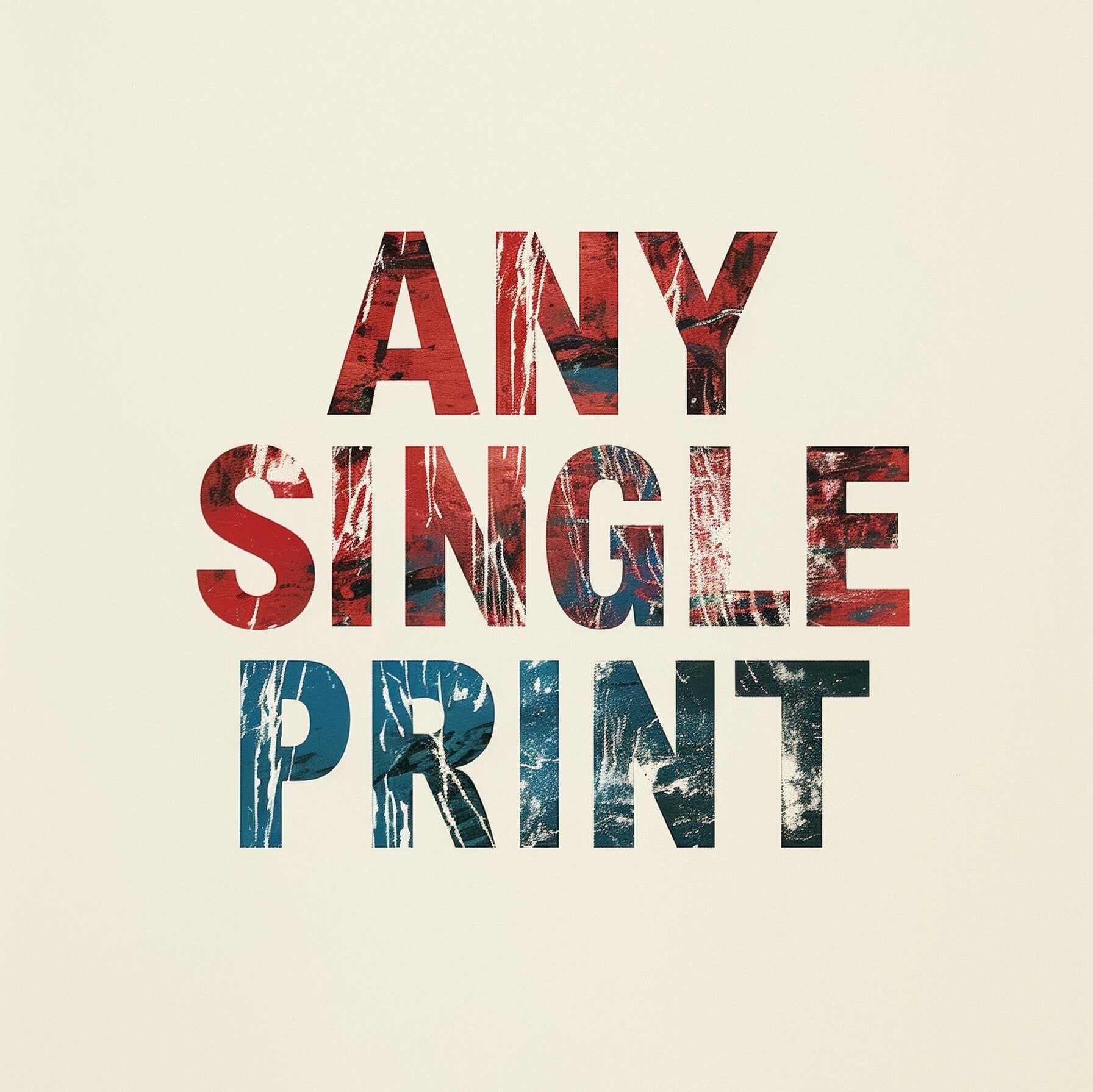 Any Single Print of Your Choice - Art Print Poster Painting - Giclee Home Wall Décor