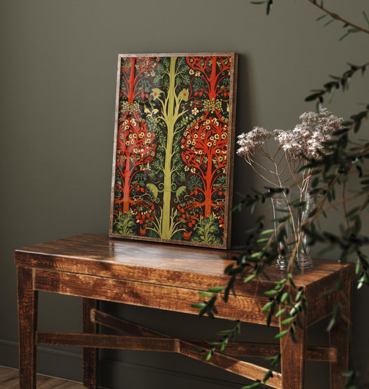 Scottish Book of the Woodlands #1 - Forest Art Print - Poster Wall Gift Giclée Nature, Plant Décor Trees 3/3