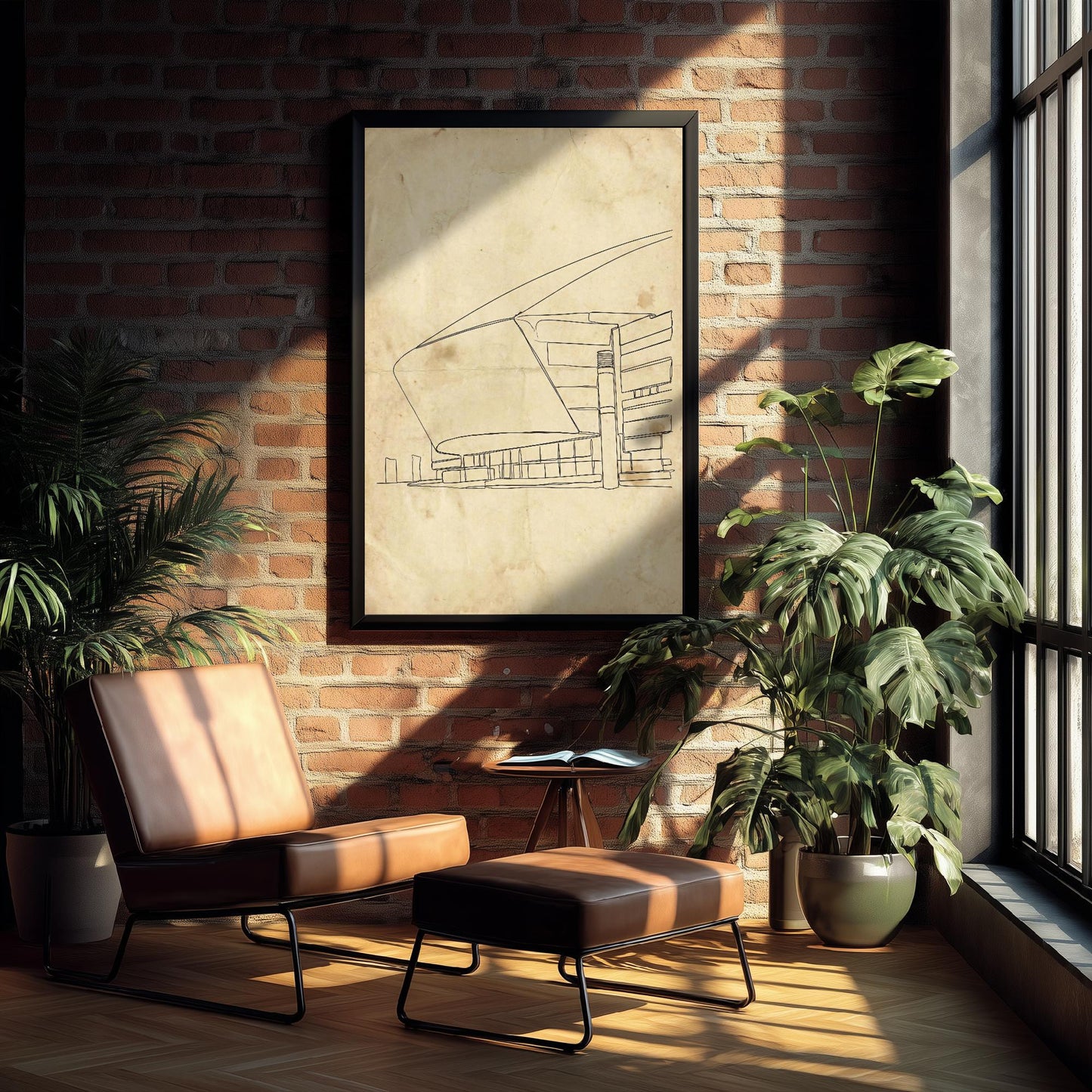 Wales Millenium Centre Single Line Drawing - Cardiff Art Print - Cardiff Bay Theatre Poster Grunge Gift Painting Wales