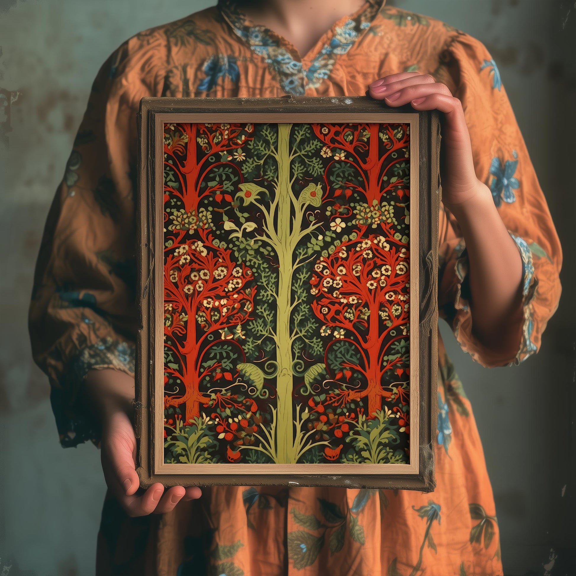 Scottish Book of the Woodlands #1 - Forest Art Print - Poster Wall Gift Giclée Nature, Plant Décor Trees 3/3