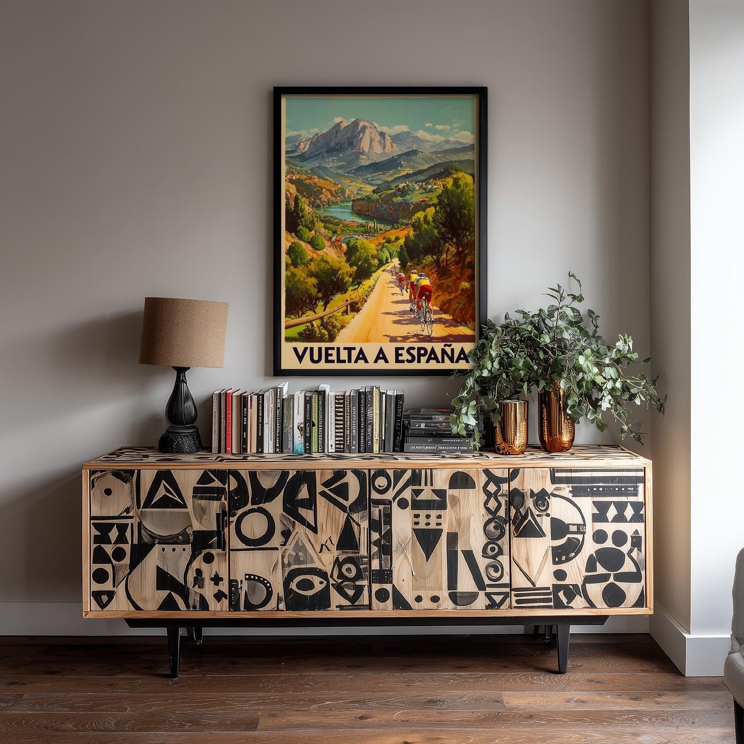 Vuelta a Espana Vintage Cycling Poster - Art Print - Bicycle Painting Gift Grand Tour Road