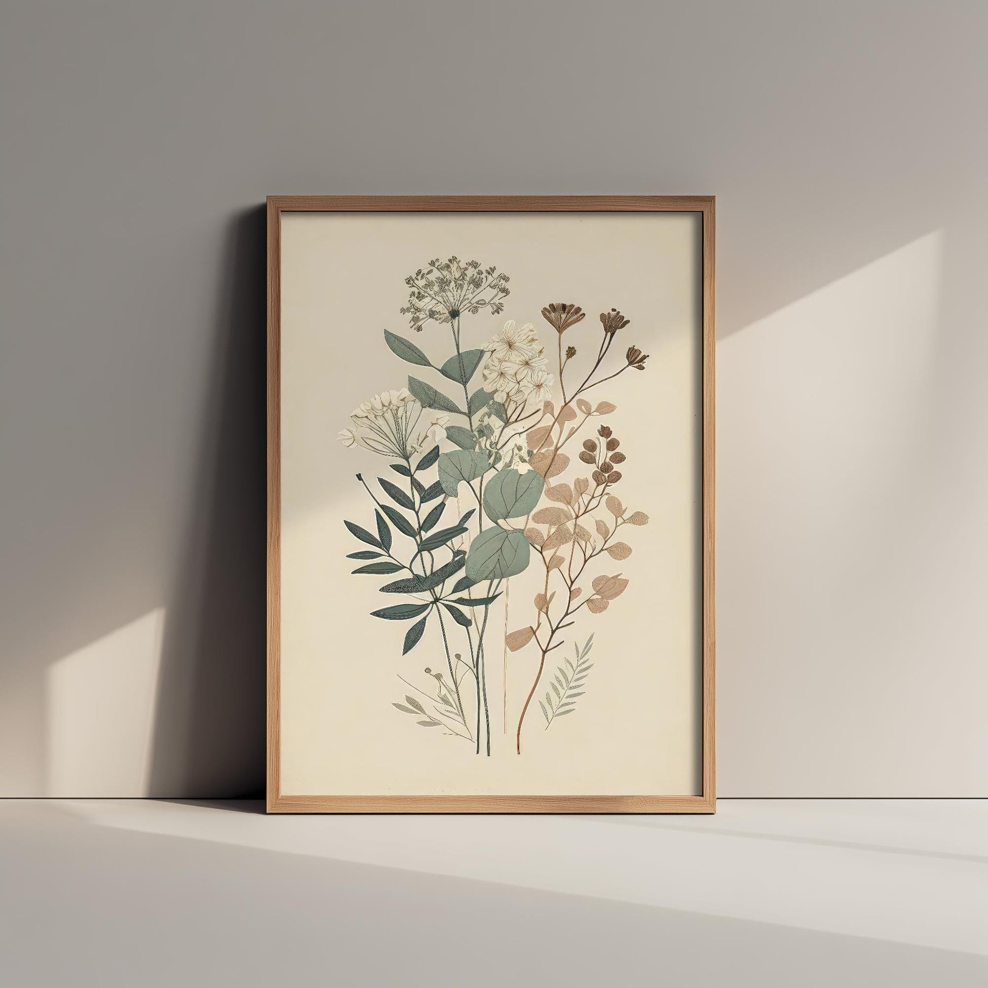 Vintage Flower Print - Floral Plants - Painting Photo Poster Wall Art Gift Museum Giclee Daisies Ferns Botanical 3/3