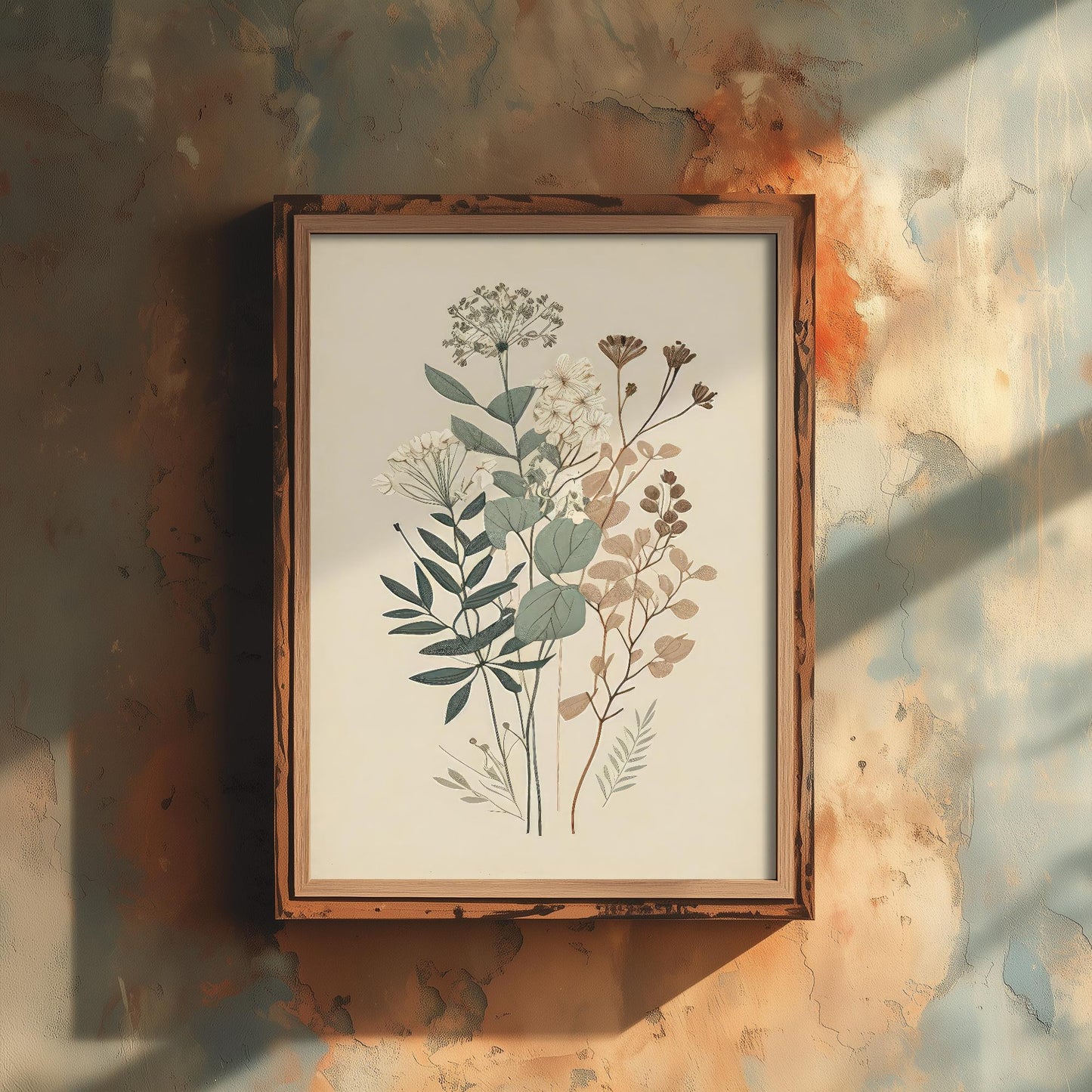 Vintage Flower Print - Floral Plants - Painting Photo Poster Wall Art Gift Museum Giclee Daisies Ferns Botanical 3/3