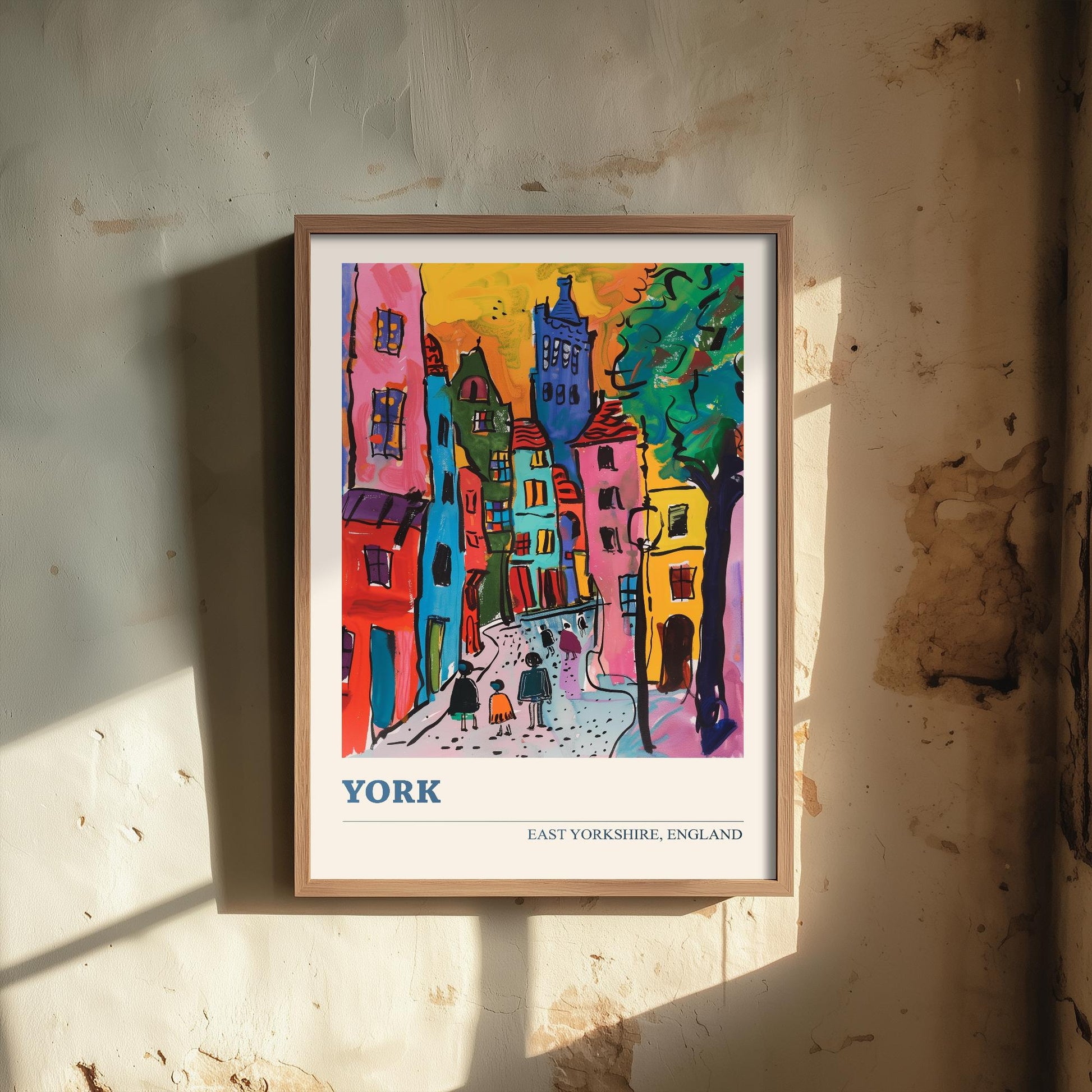 York East, Yorkshire Landmark Art Print - Poster Painting Illustration Gift