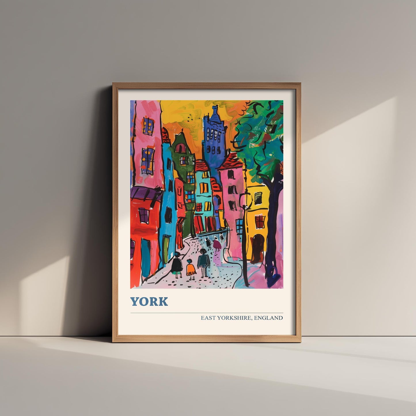 York East, Yorkshire Landmark Art Print - Poster Painting Illustration Gift