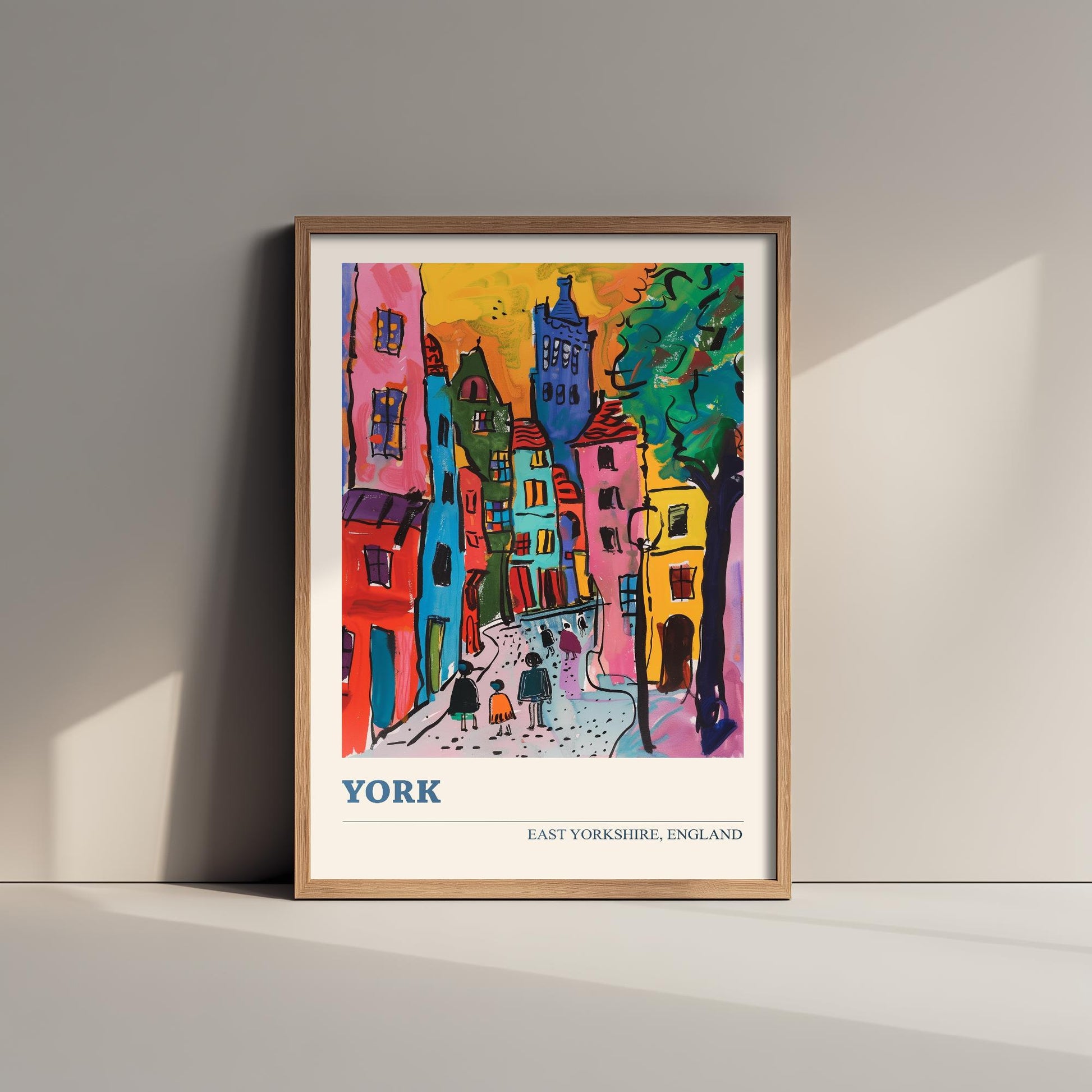 York East, Yorkshire Landmark Art Print - Poster Painting Illustration Gift