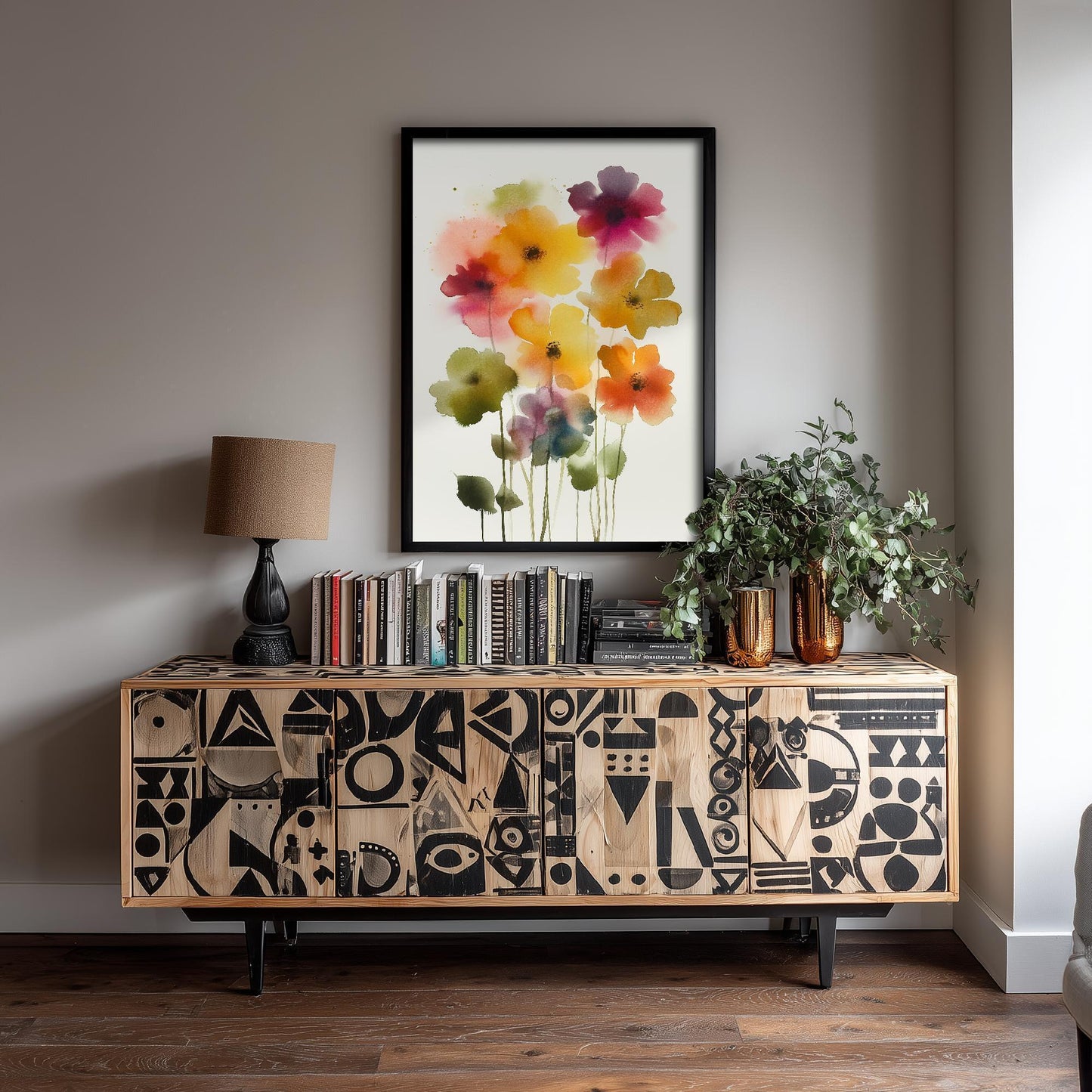 Emotive Watercolour Flower Print V12 - Medellín Colombia Flower Festival Floral Painting - Photo Poster Wall Art Gift Fauna Wildflower 3/3