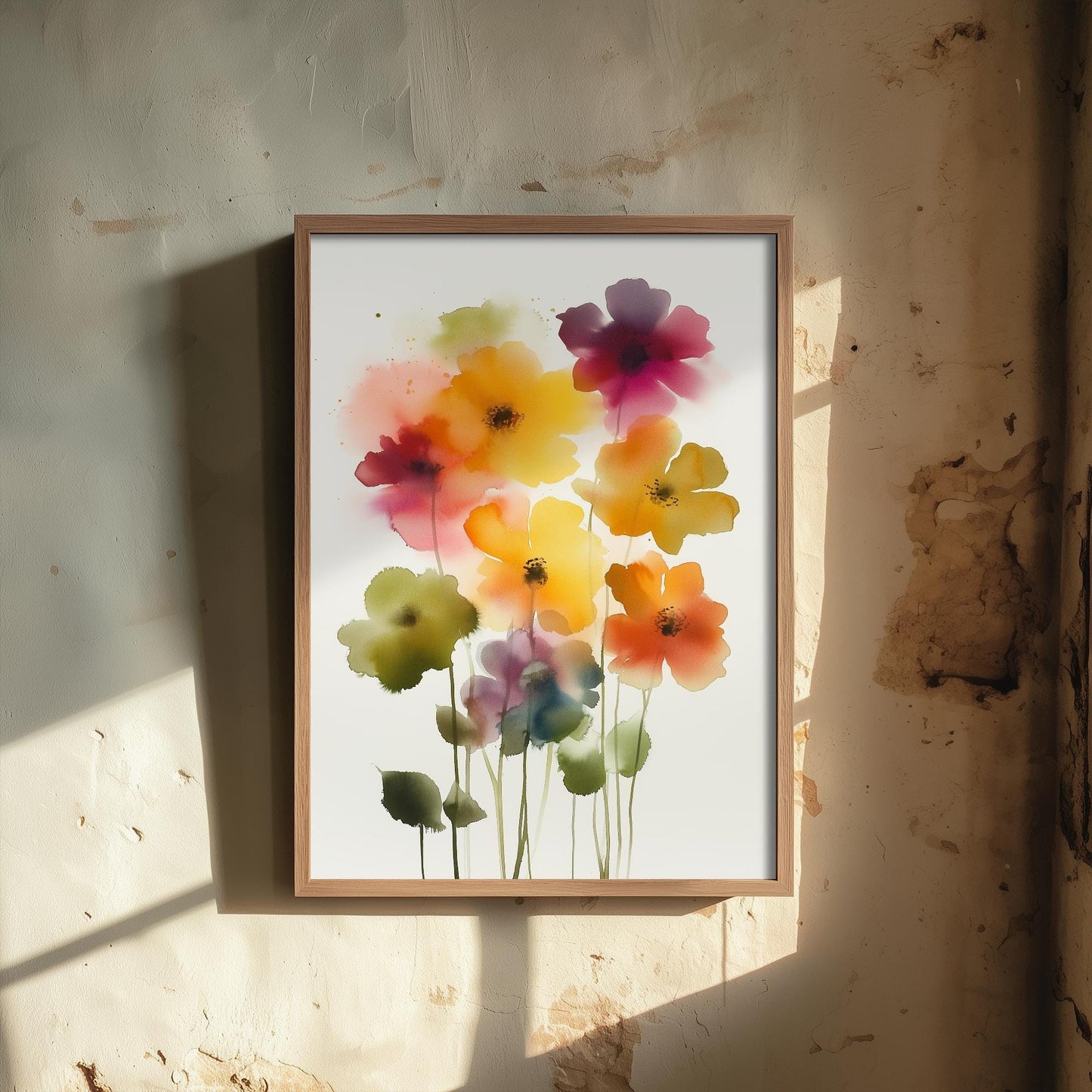 Emotive Watercolour Flower Print V12 - Medellín Colombia Flower Festival Floral Painting - Photo Poster Wall Art Gift Fauna Wildflower 3/3