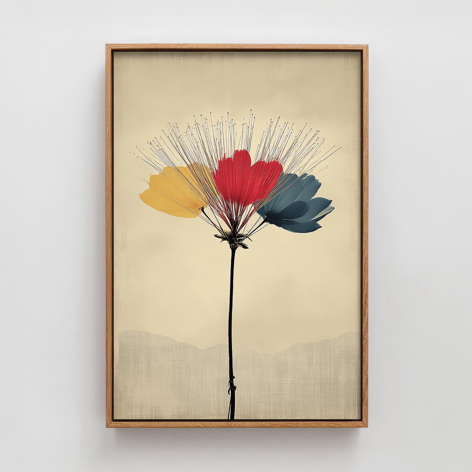 Vintage Rainbow Orchid Art Print V2 | Branching Orchid Stems Poster | Japanese Japandi Botanical Painting Zen Decor 3/3