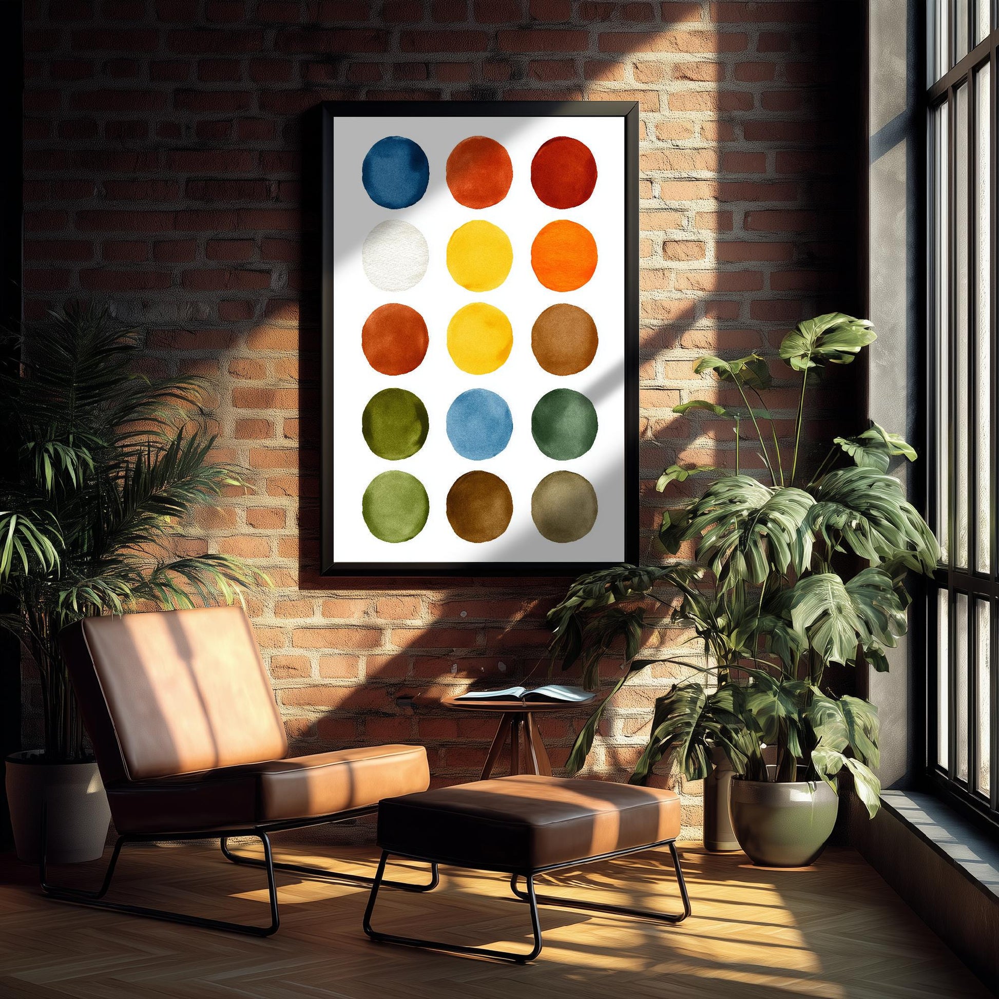 Pigments on Paper Art Print | Watercolour Paint Swatch Poster | Artist Studio Wall Art | Colour Palette Decor 2/3