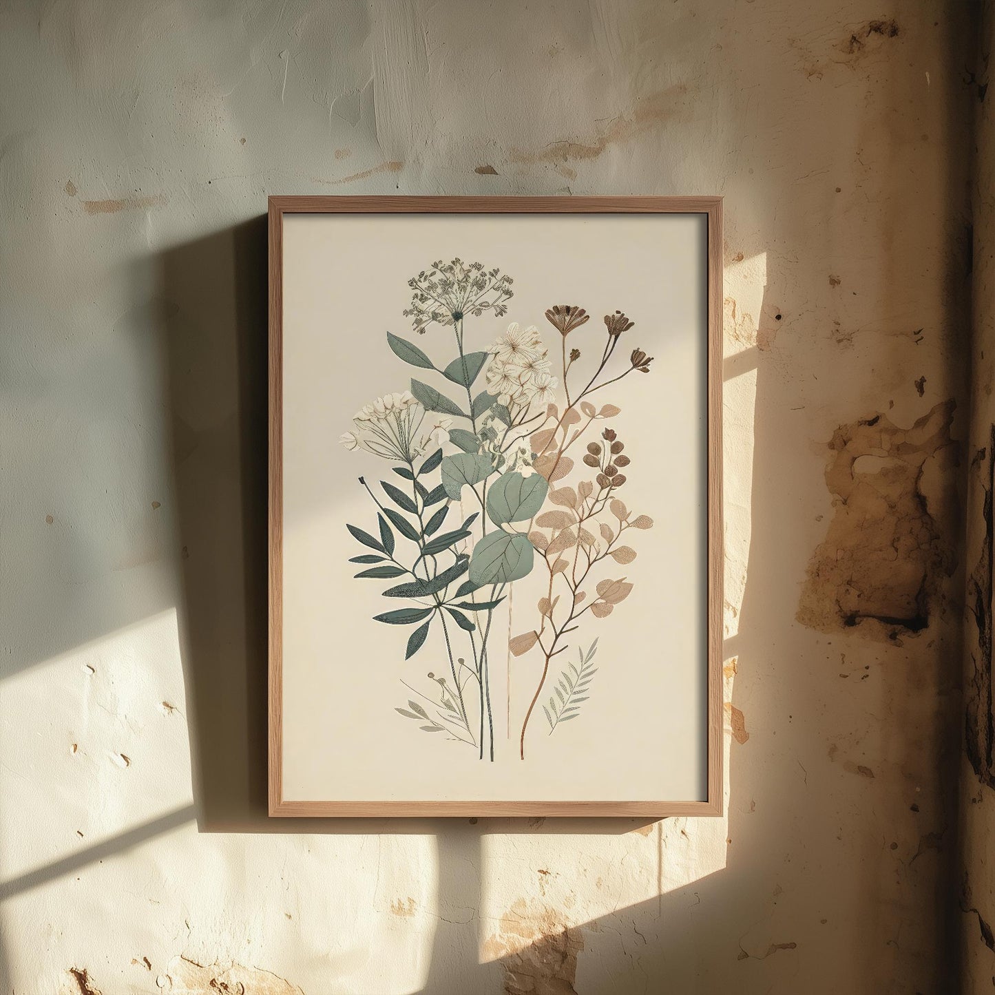 Vintage Flower Print - Floral Plants - Painting Photo Poster Wall Art Gift Museum Giclee Daisies Ferns Botanical 3/3