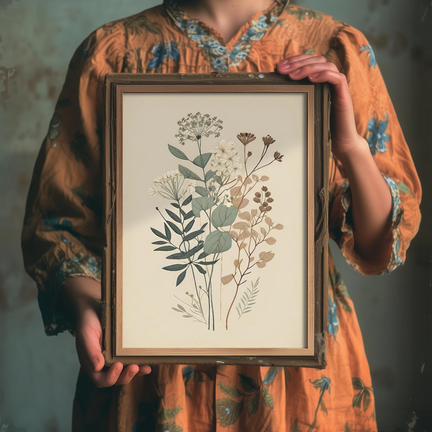 Vintage Flower Print - Floral Plants - Painting Photo Poster Wall Art Gift Museum Giclee Daisies Ferns Botanical 3/3