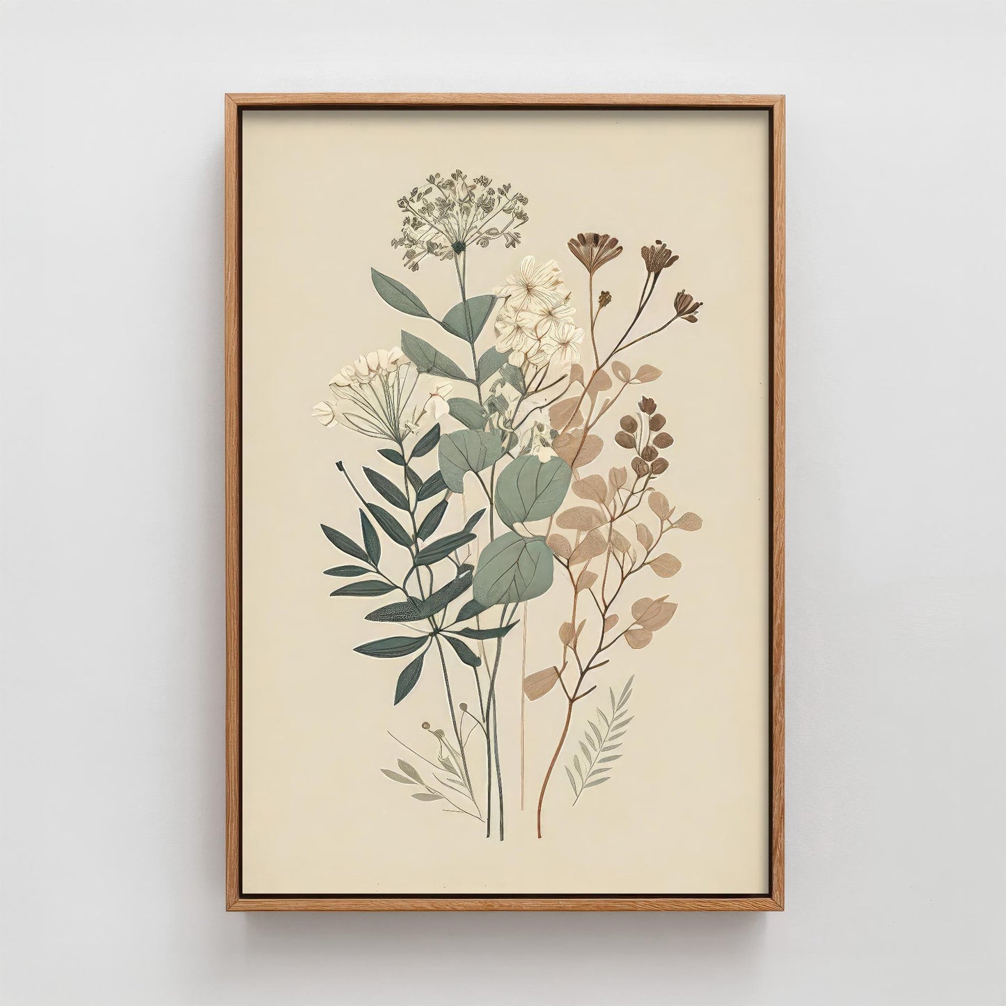 Vintage Flower Print - Floral Plants - Painting Photo Poster Wall Art Gift Museum Giclee Daisies Ferns Botanical 3/3